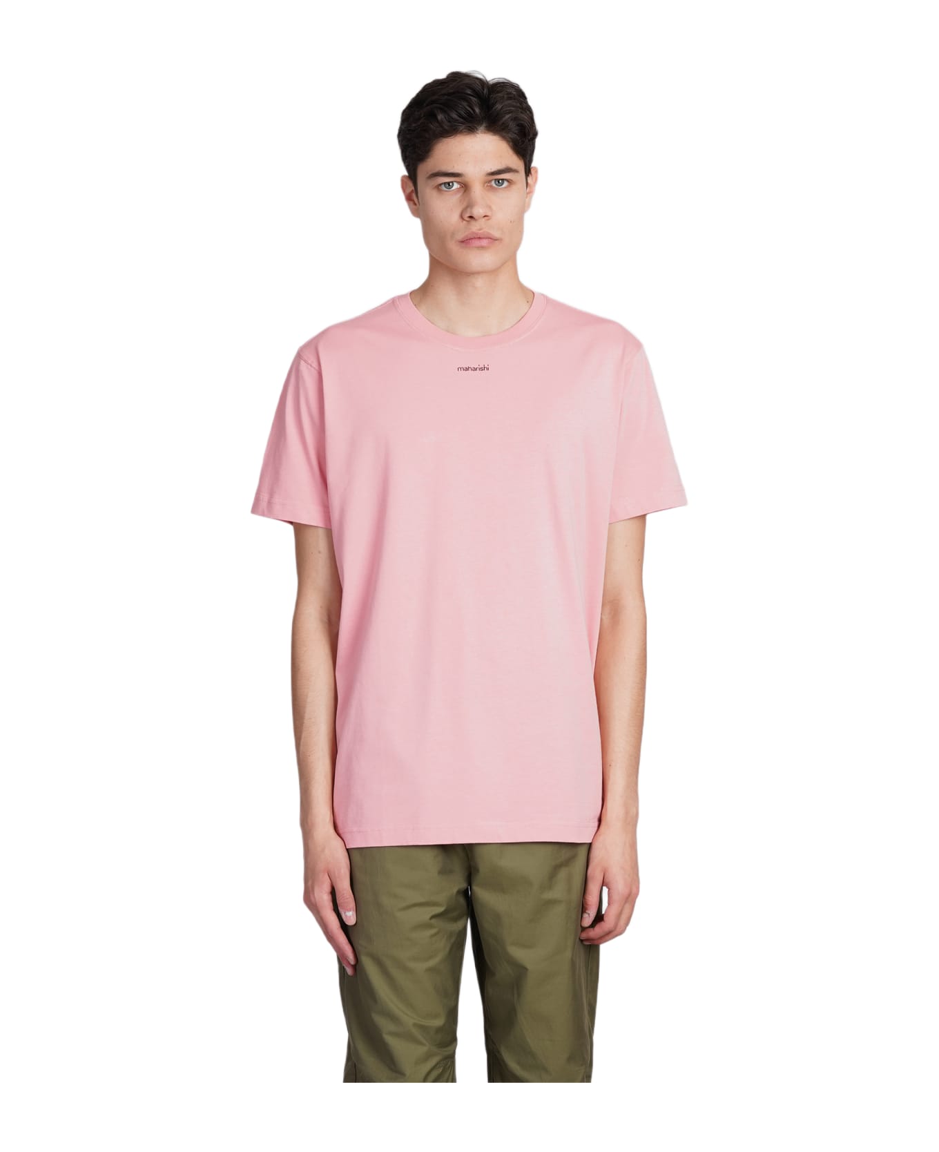 Maharishi T-shirt In Rose-pink Cotton - rose-pink