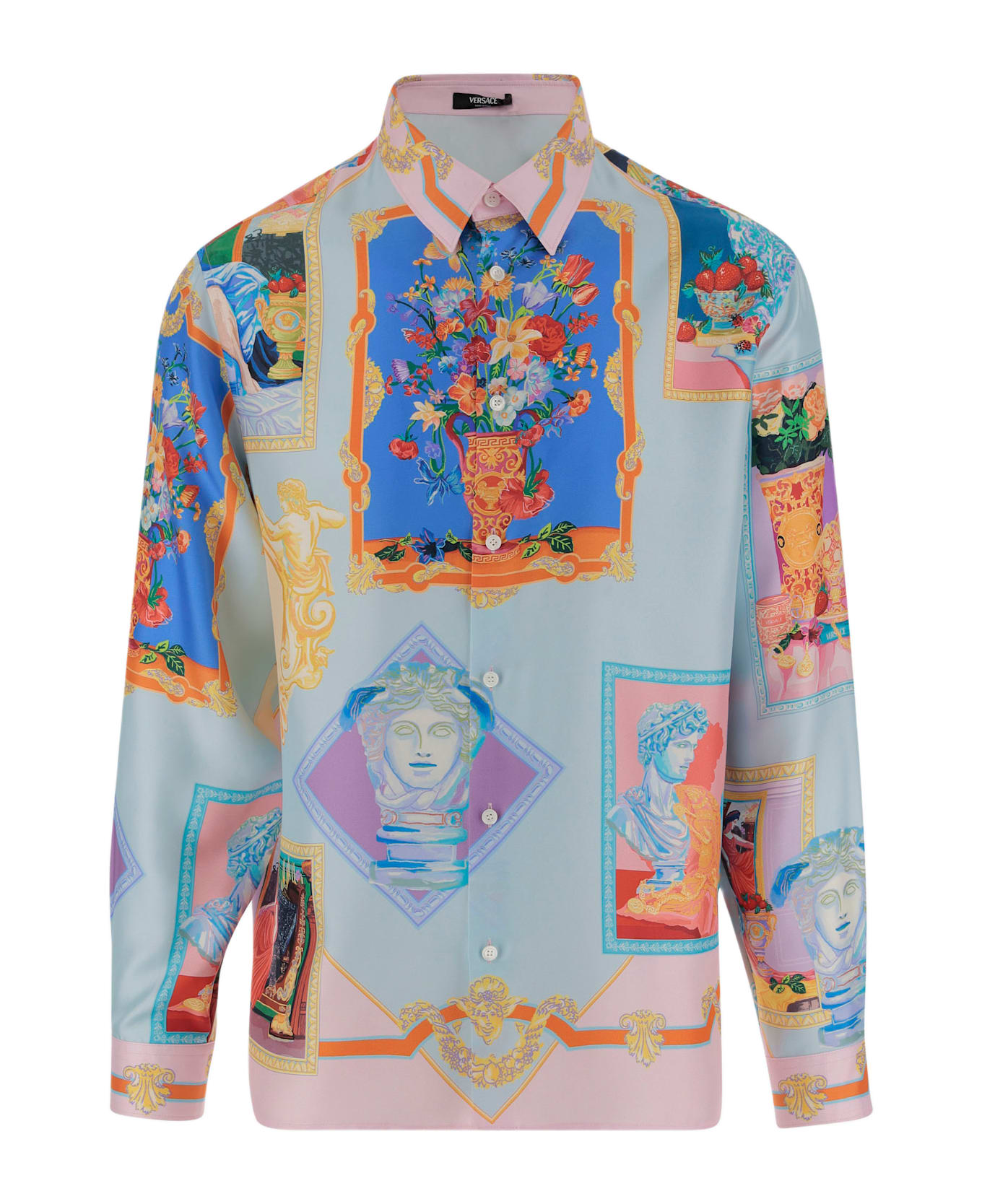 Versace Silk Gallery Shirt - Red