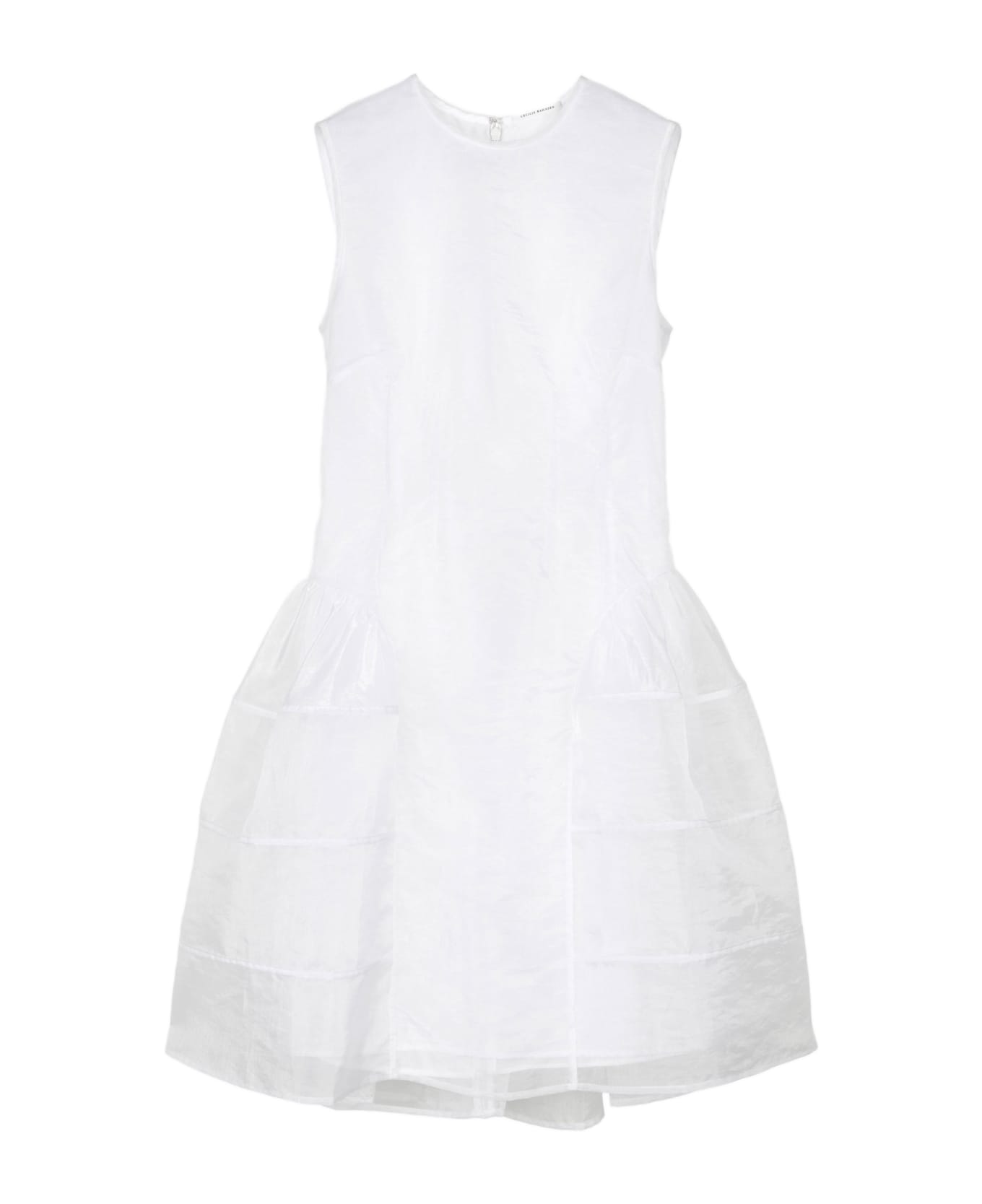 Cecilie Bahnsen Claudie Dress Liquid Myrtia - White
