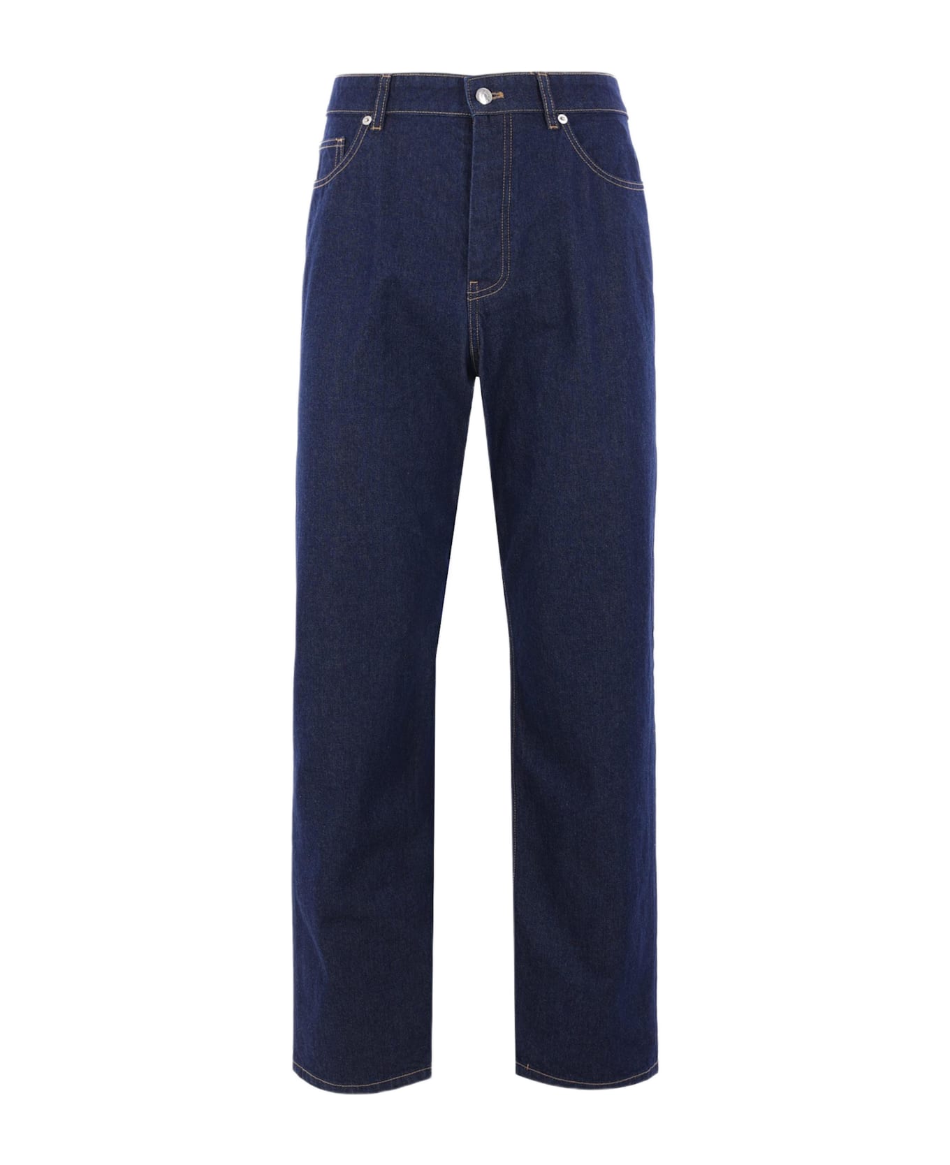 Maison Kitsuné Straight-leg Jeans In Denim - Blue
