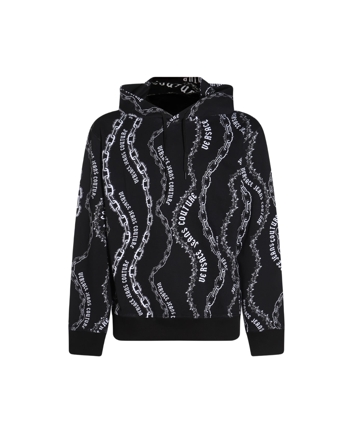Versace Jeans Couture Black Cotton Sweatshirt - BLACK