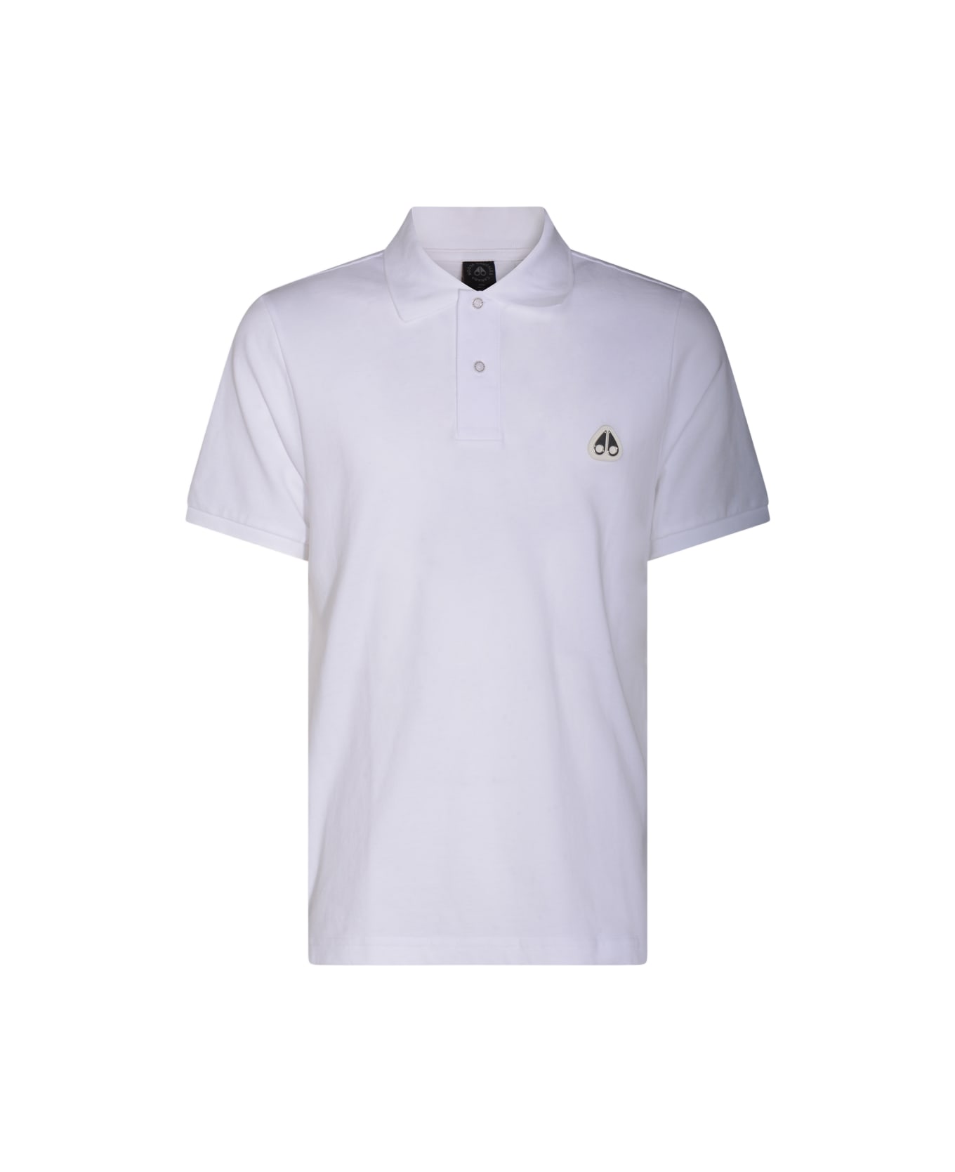 Moose Knuckles White Cotton Polo Shirt - White
