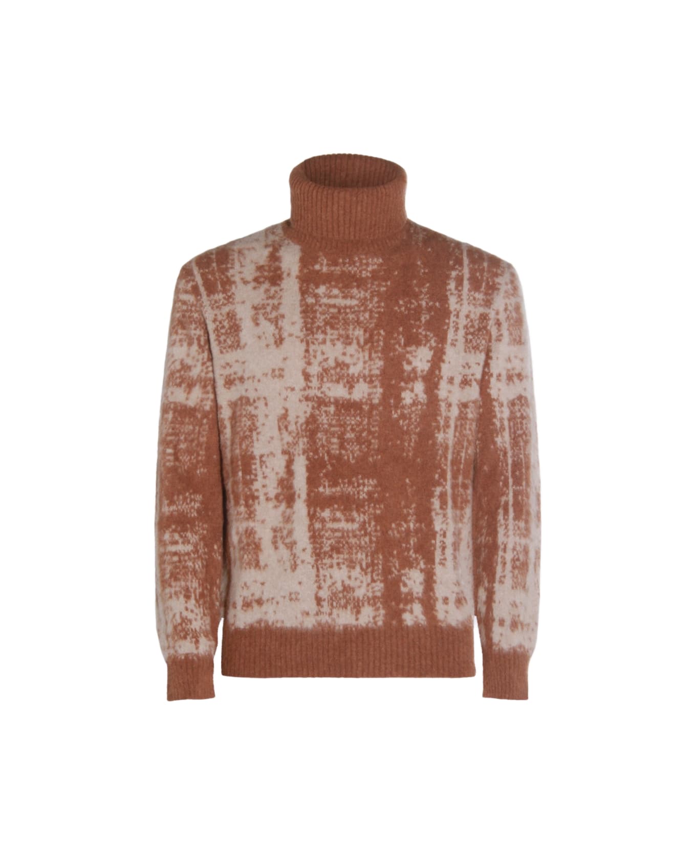 Piacenza Cashmere Orange Wool Knitwear - Fantasia
