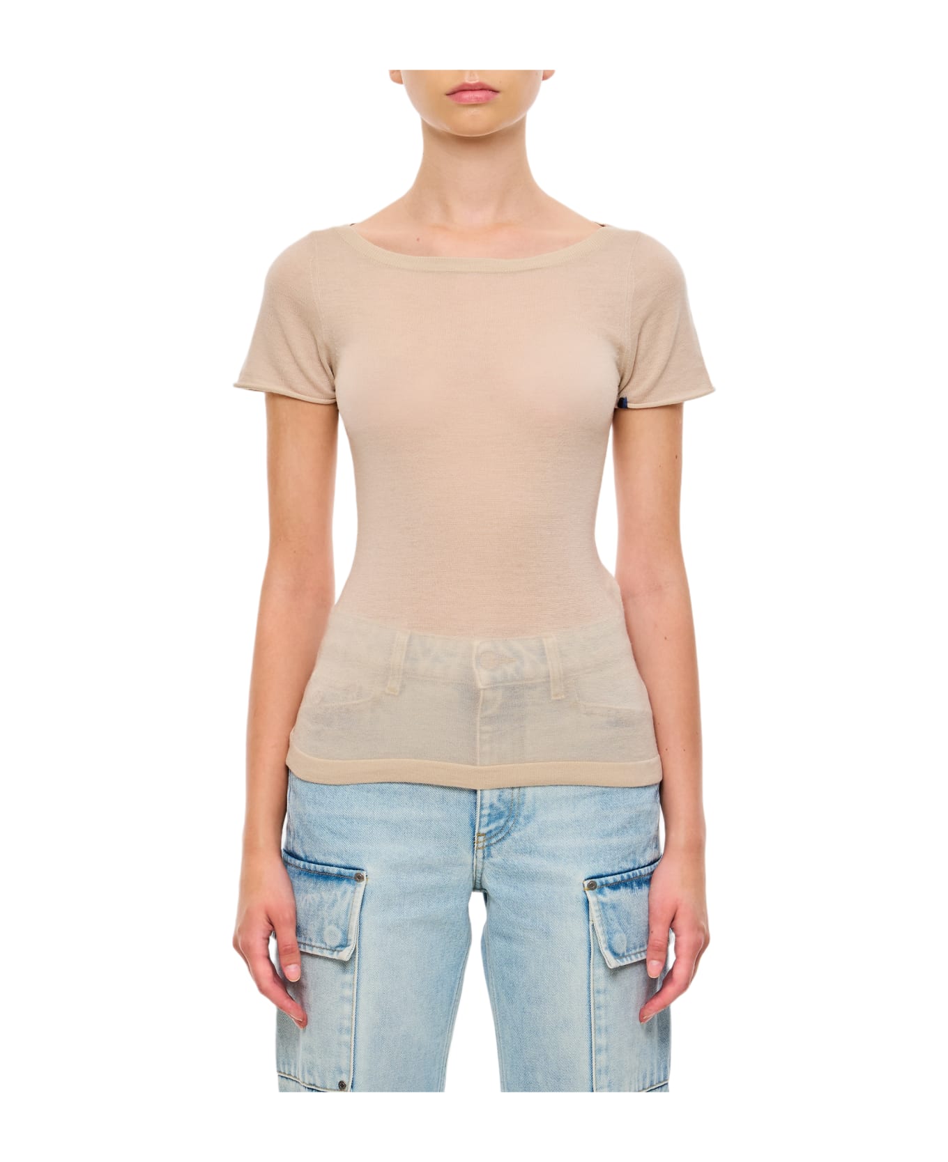 Extreme Cashmere Cashmere T-shirt - Beige