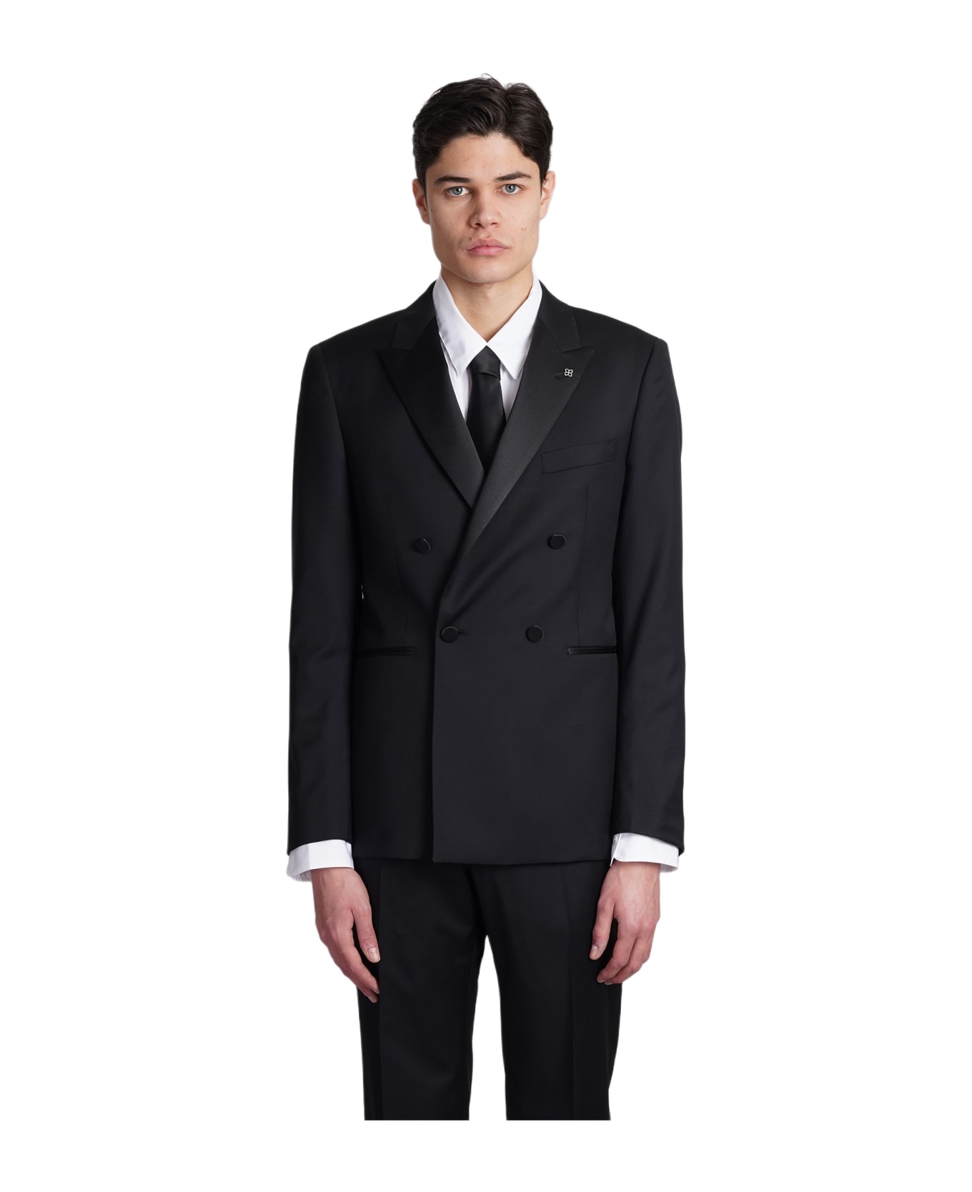 Tagliatore 0205 Dress In Black Wool - black スーツ