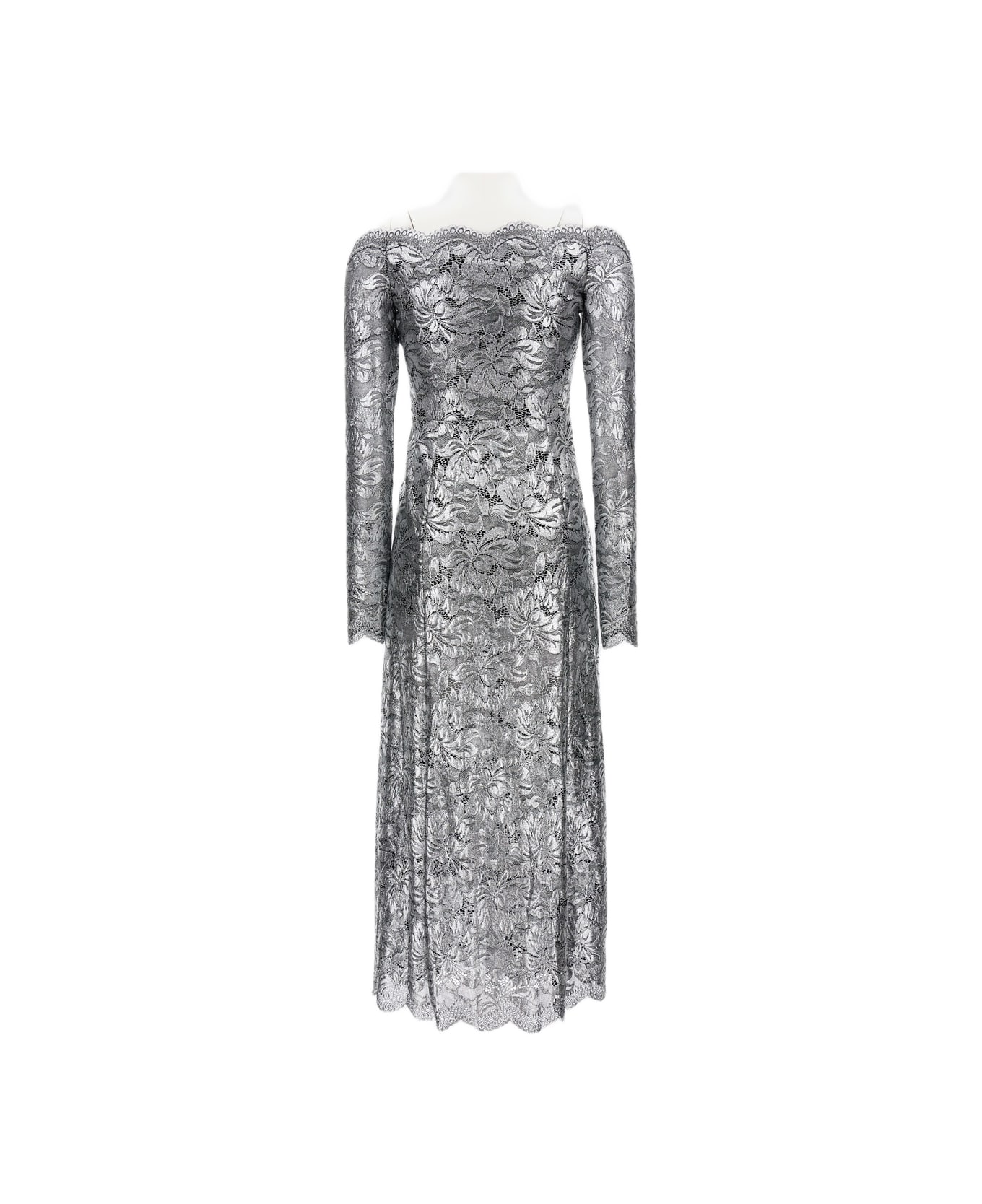Paco Rabanne Long Dress - Silver