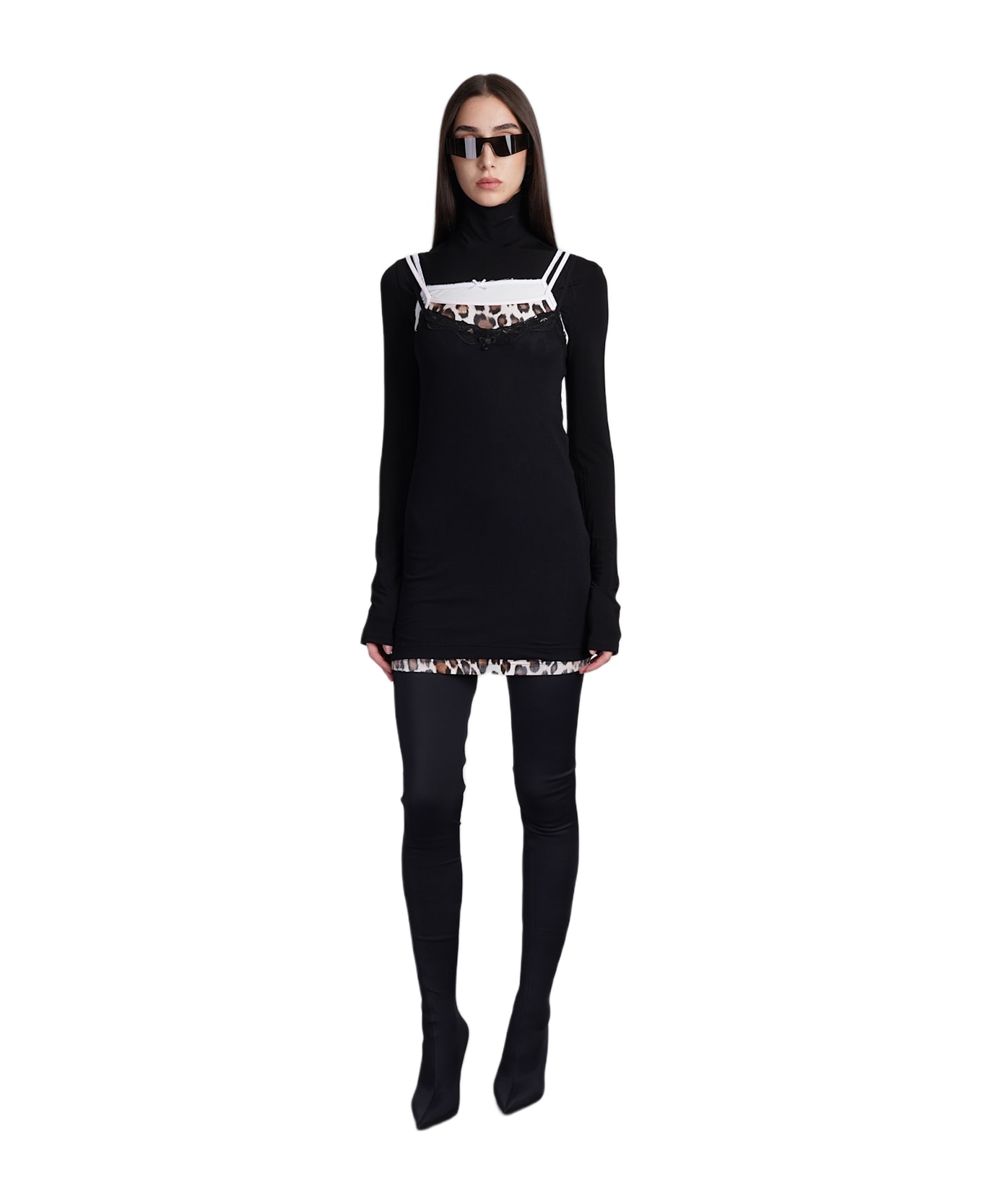 Balenciaga Dress In Black Modal - Black
