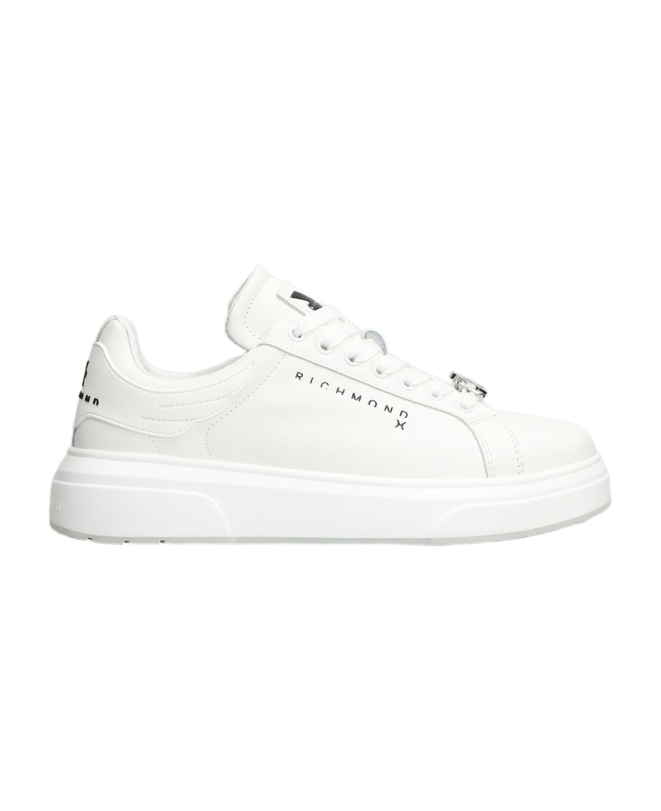 John Richmond Sneakers In White Leather - white