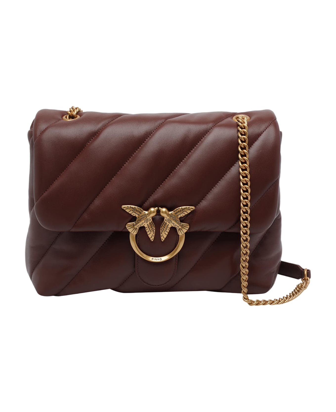 Pinko Love Big Puff Bag - Borgogna