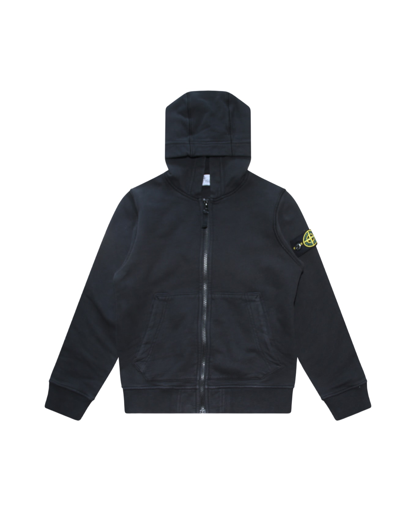 Stone Island Black Cotton Sweatshirt - Black