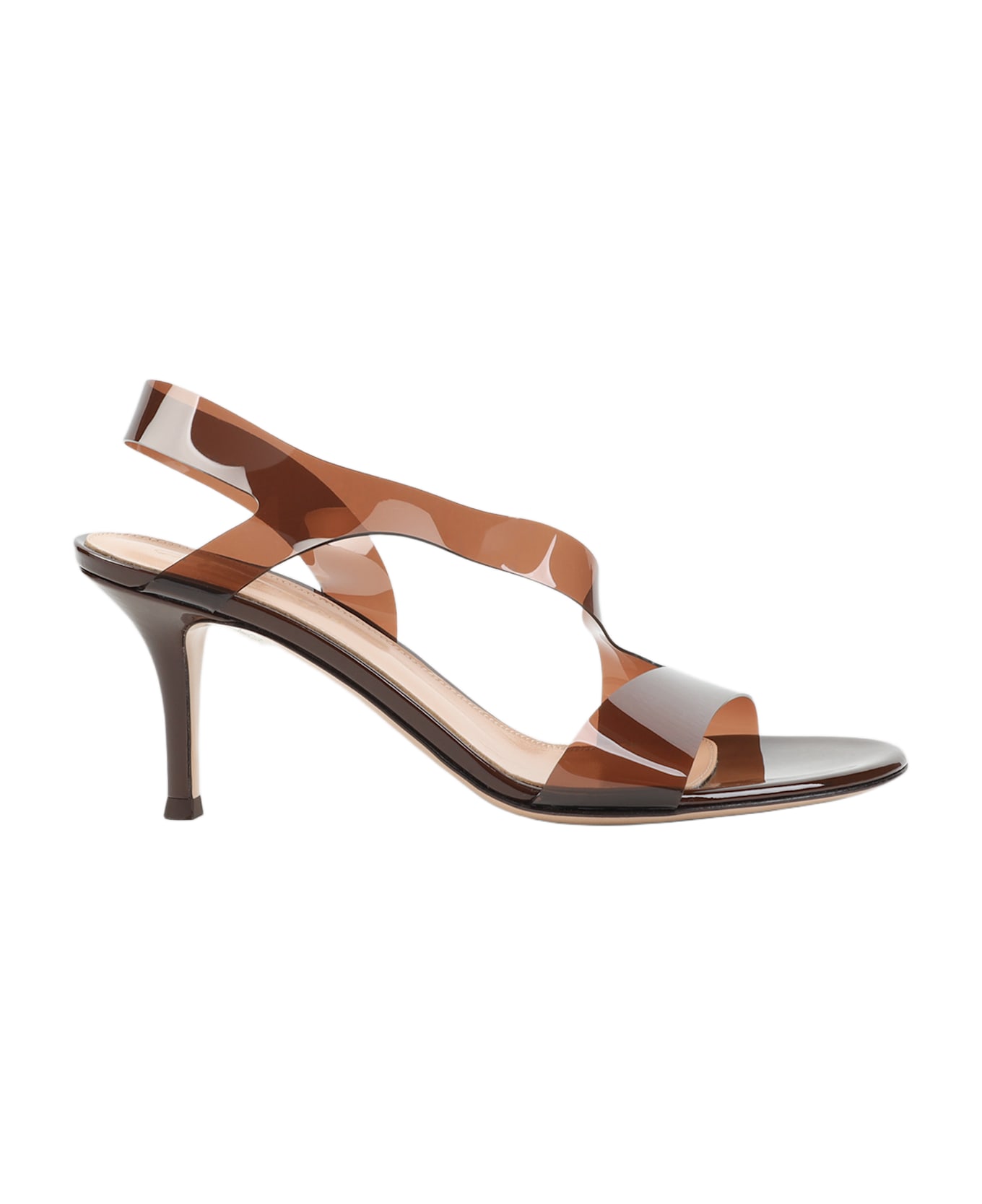 Gianvito Rossi Pvc Metropolis Sandals - Brob Brown Brown