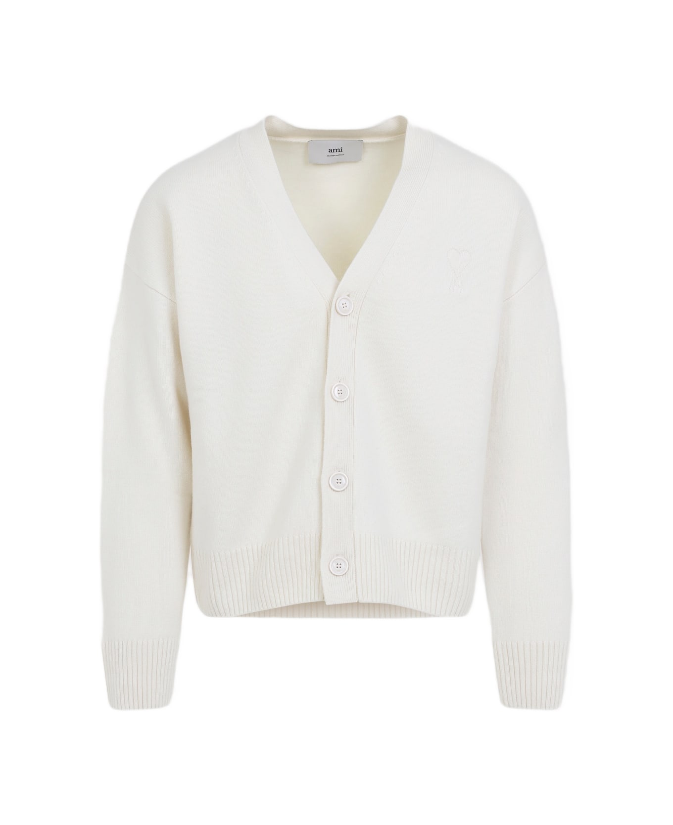 Ami Alexandre Mattiussi Adc Cardigan - Ivory