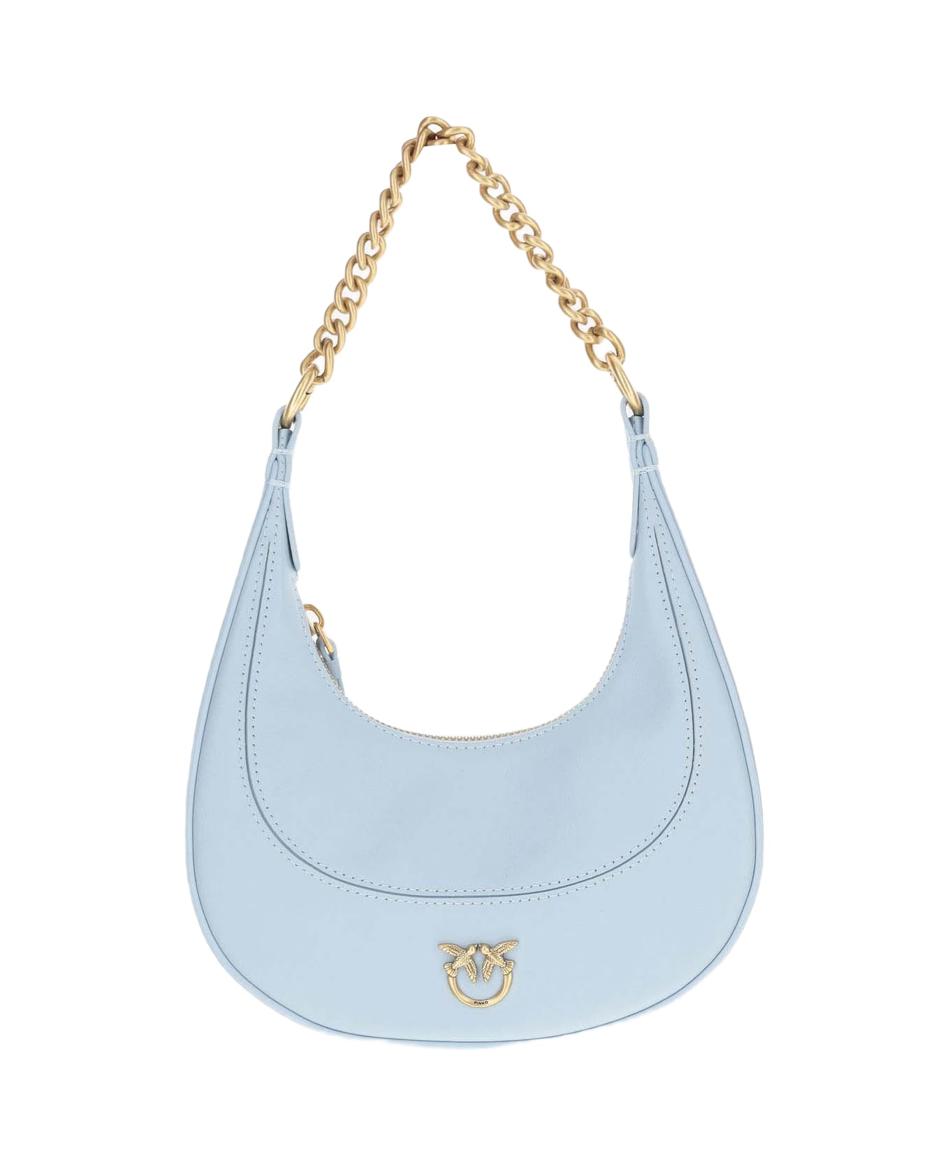 Pinko 'mini Brioche Bag Hobo' Handbag - Light Blue