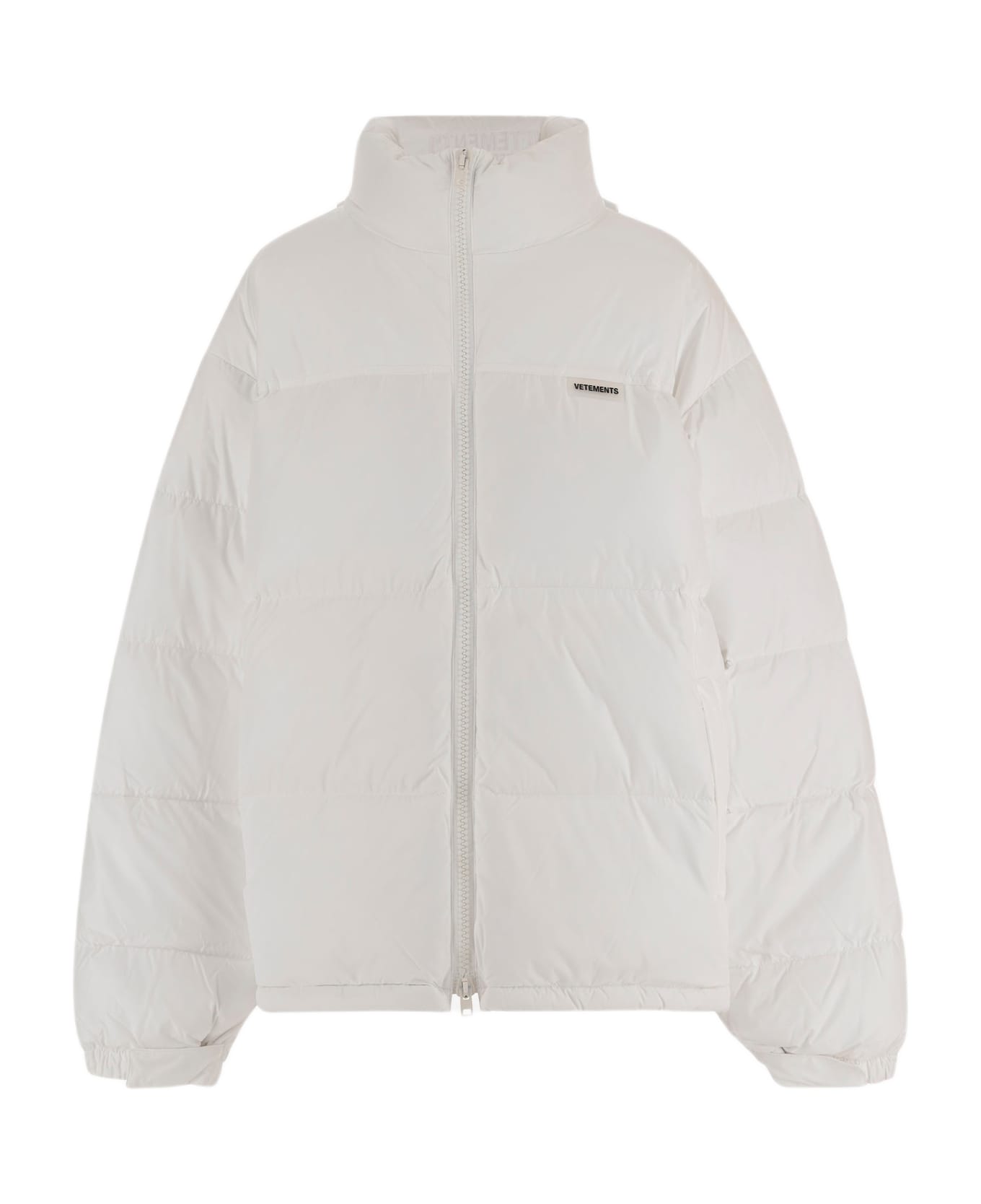 VETEMENTS Nylon Padded Jacket With Logo - White