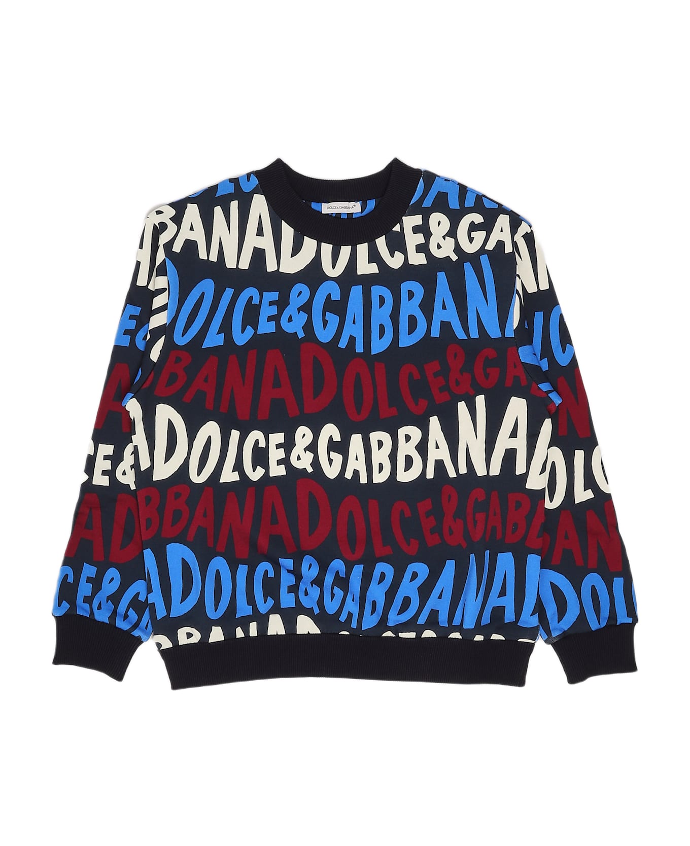 Dolce & Gabbana Sweatshirt Sweatshirt - BLU MULTICOLOR