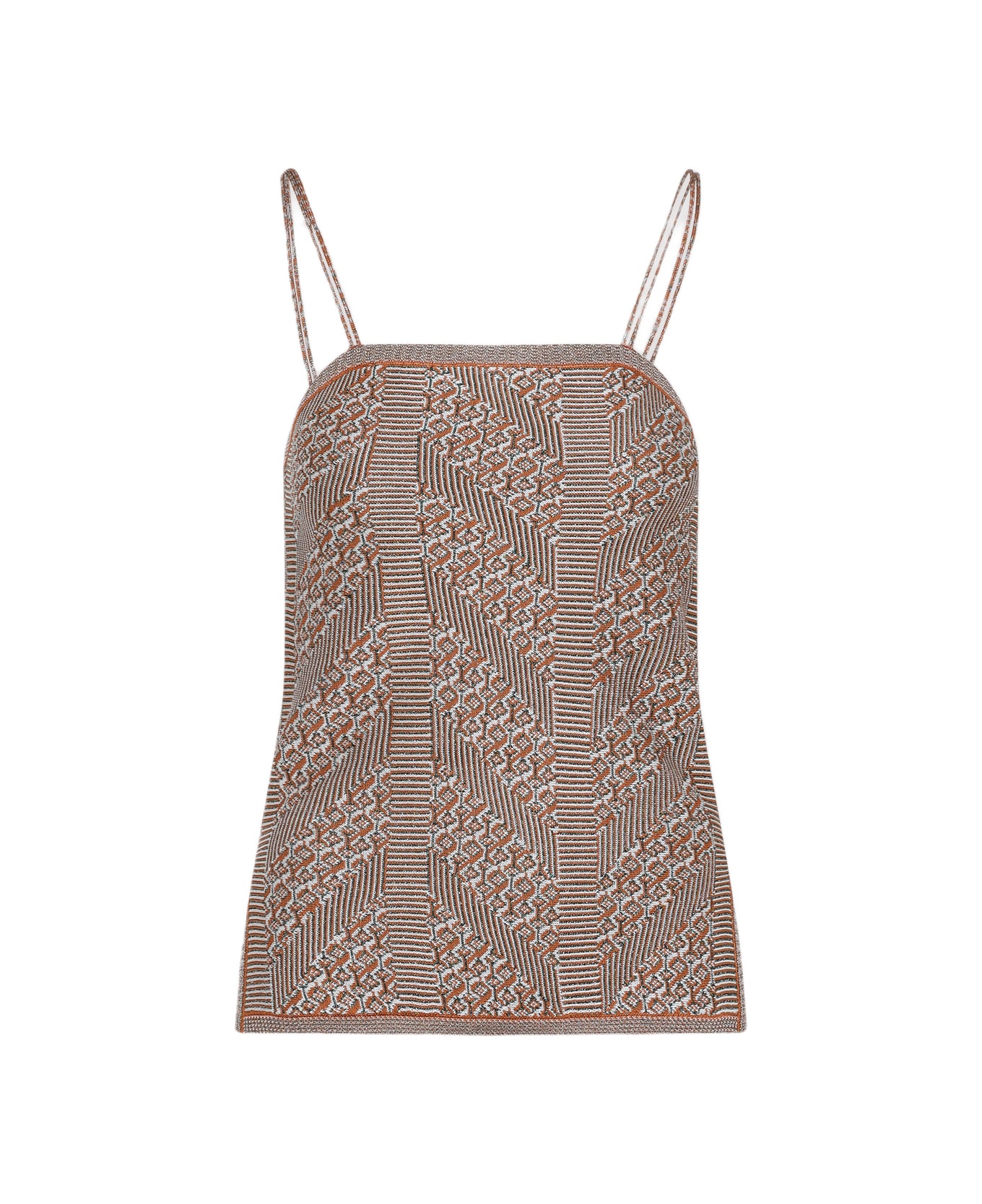 Valentino Tank Top - Qe Ginger Orange Gold