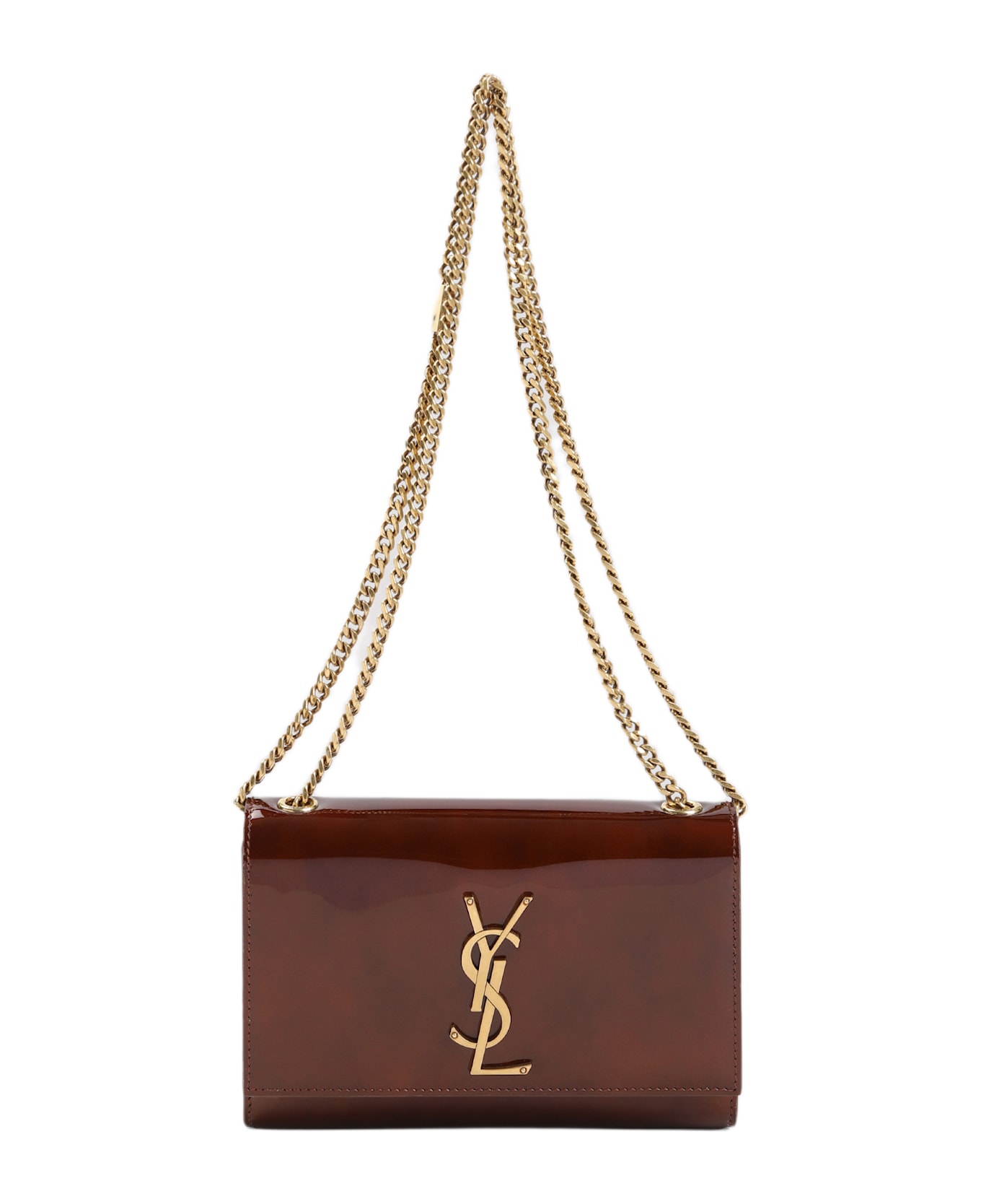 Saint Laurent Ysl Kate Shoulder Bag - Baby Brown