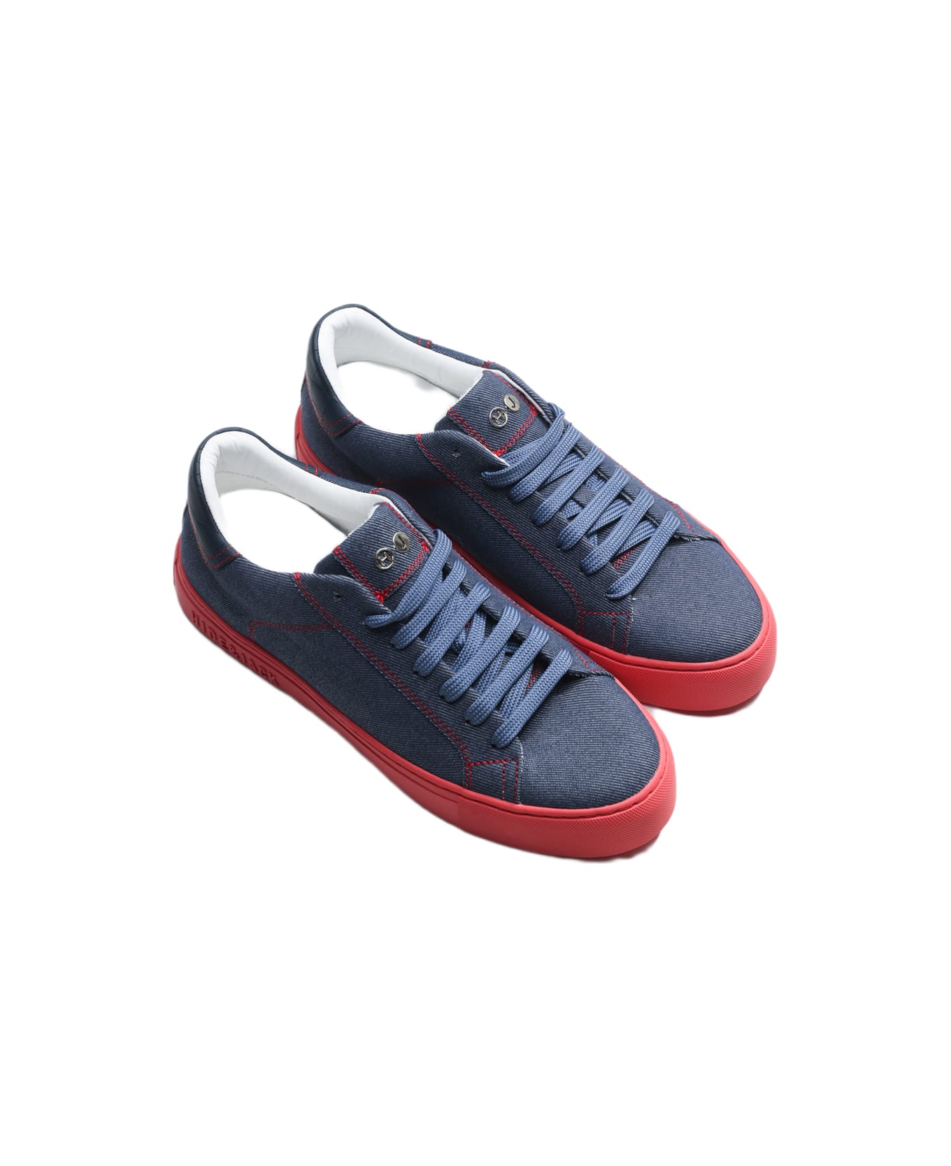 Hide&Jack Low Top Sneaker - Essence Denim Blue Red