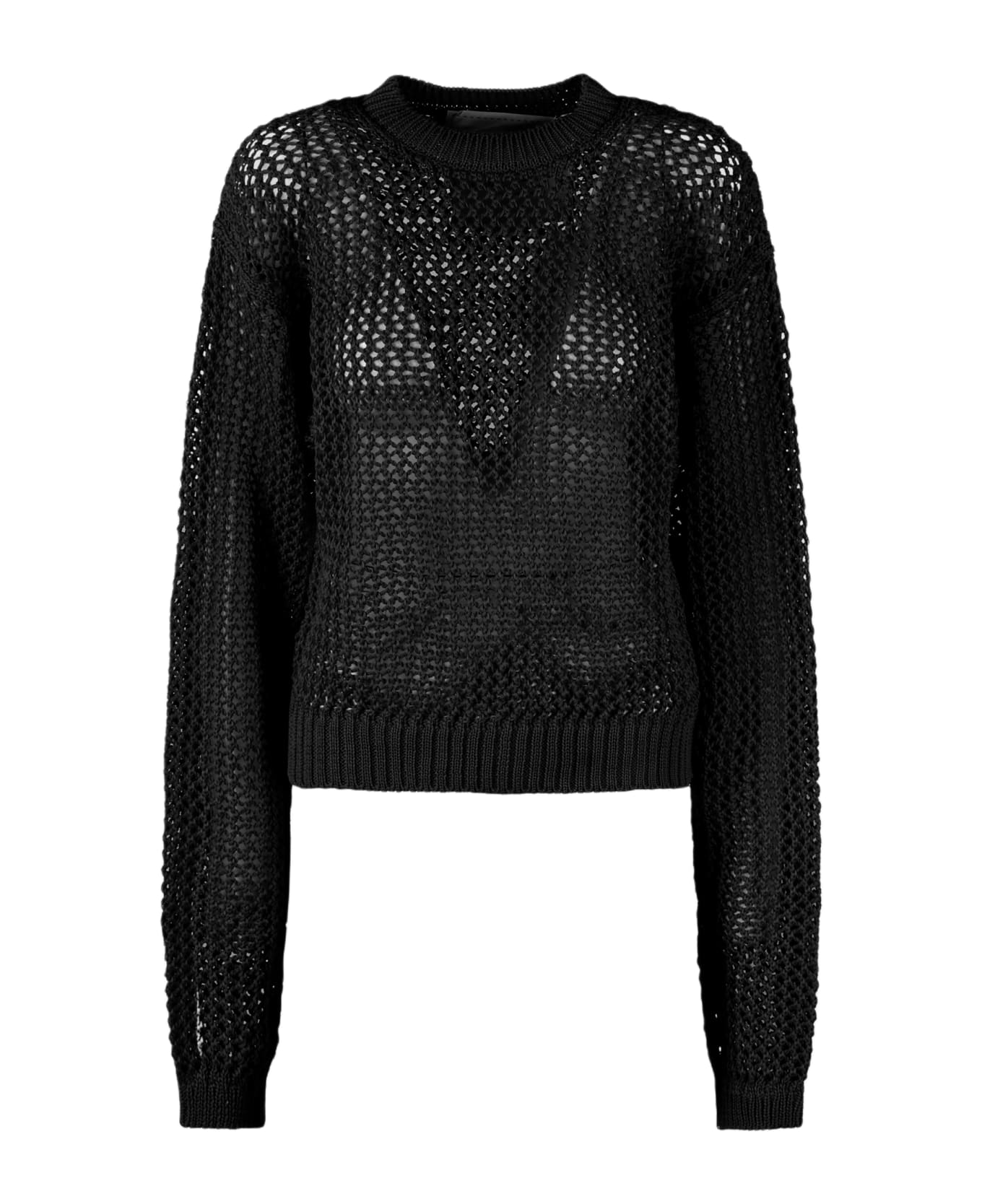 Ramael Bio Cable Crewneck Sweater - Black