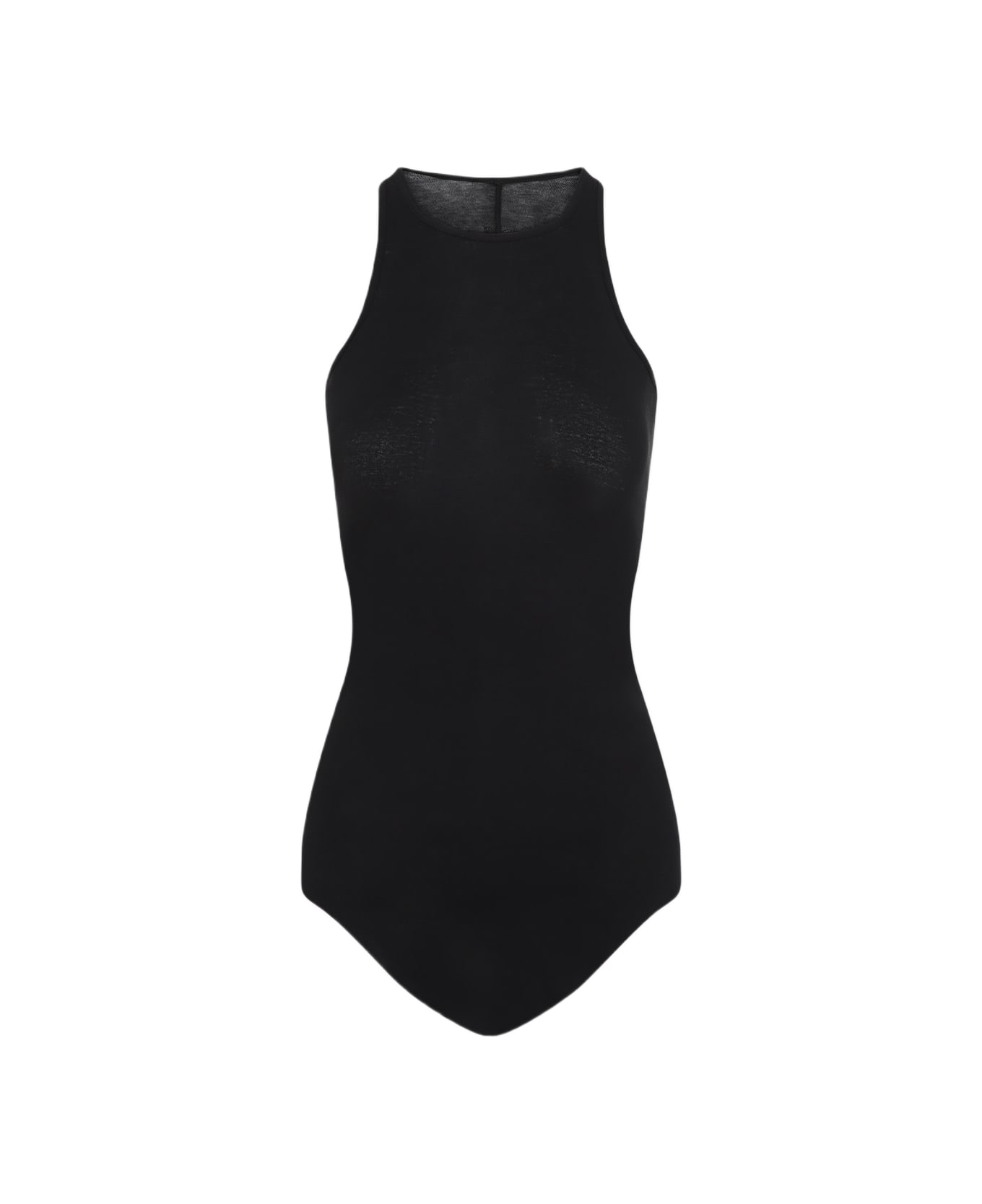 Rick Owens Ribbed Tank Top - Black