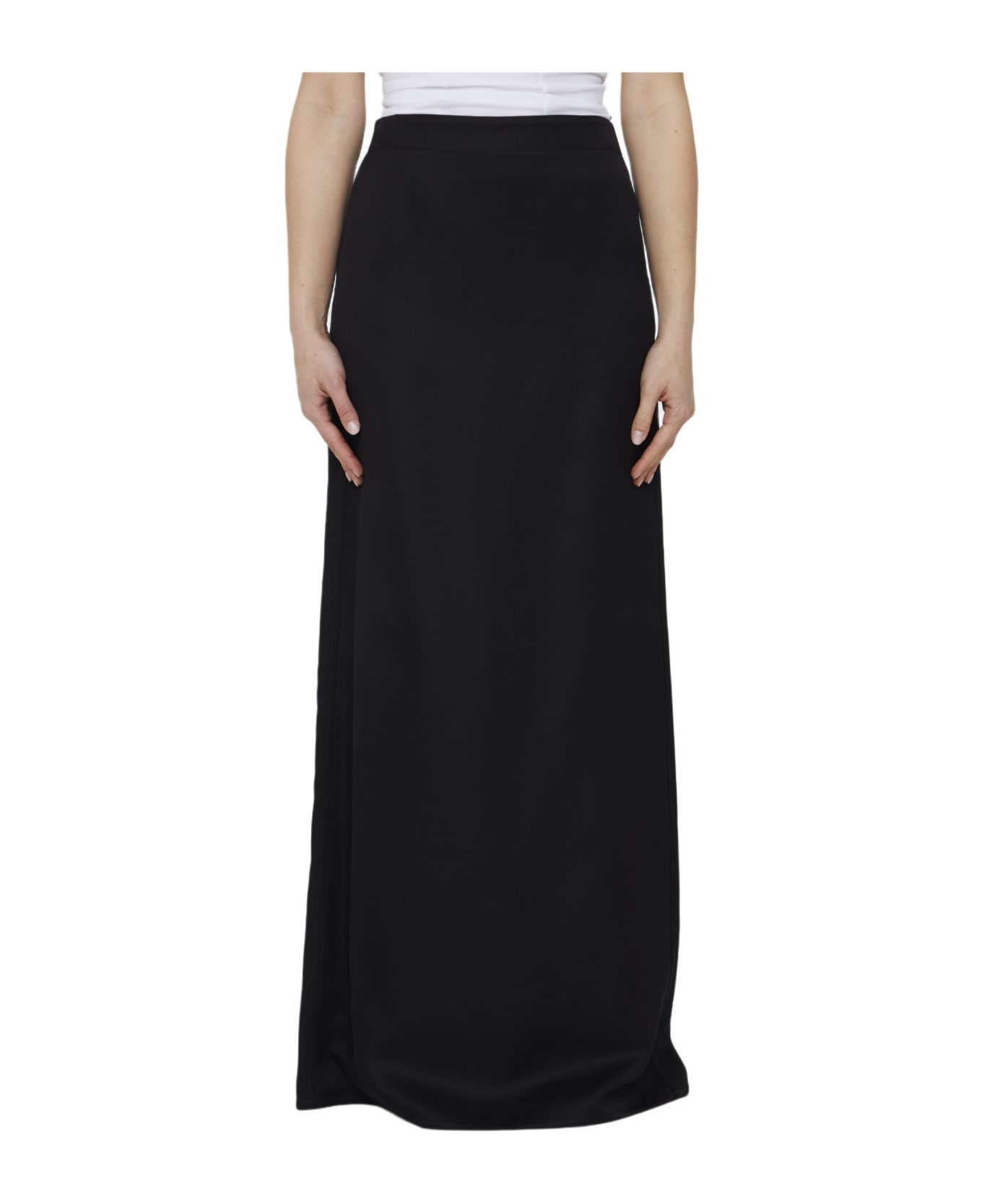 Bottega Veneta Viscose Blend Skirt - BLACK スカート