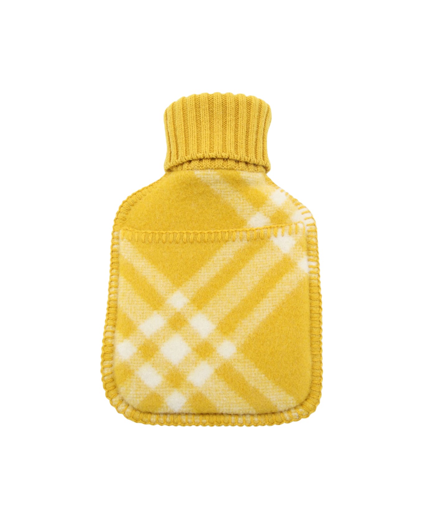 Burberry Pear Wool Check Hot Water Bottle - PEAR