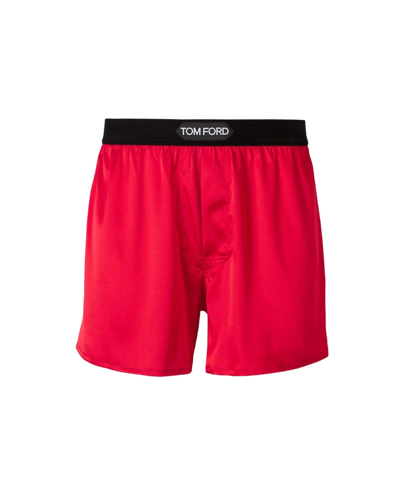 Tom Ford Logo Waistband Boxer Shorts - Red