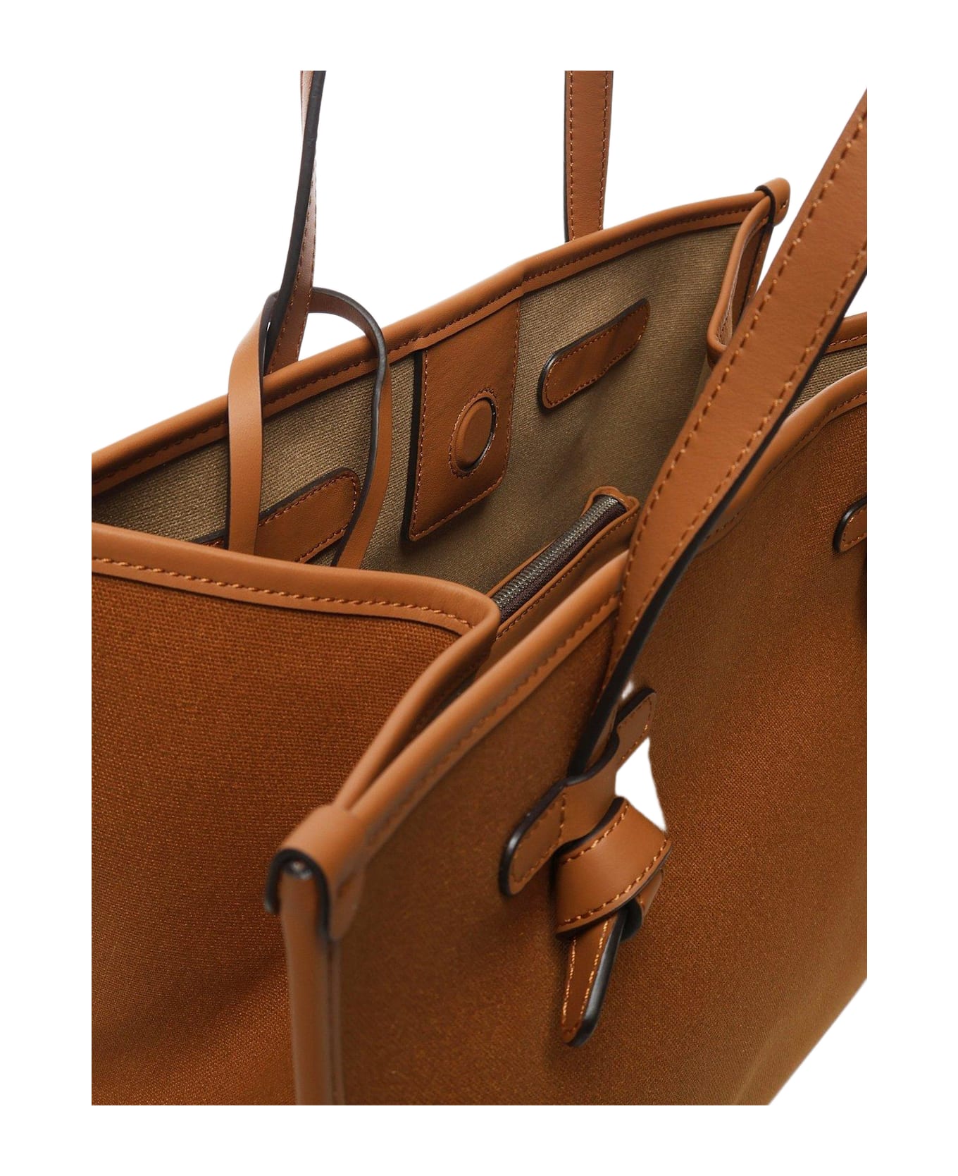 Gianni Chiarini Marcella Open Top Tote Bag - CUOIO CORDA CARAMELLO