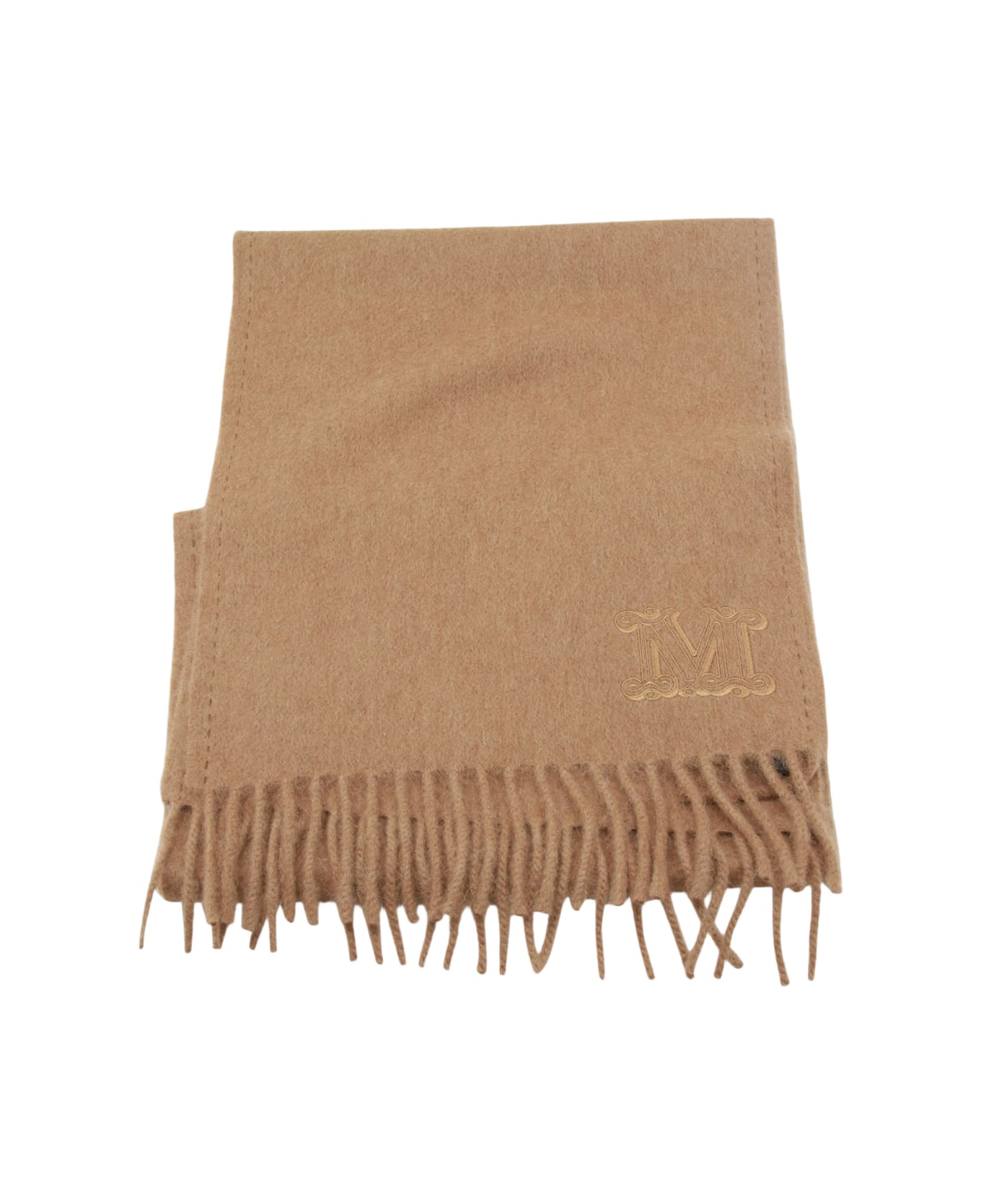 Max Mara Camel Wool Scarves - Camel