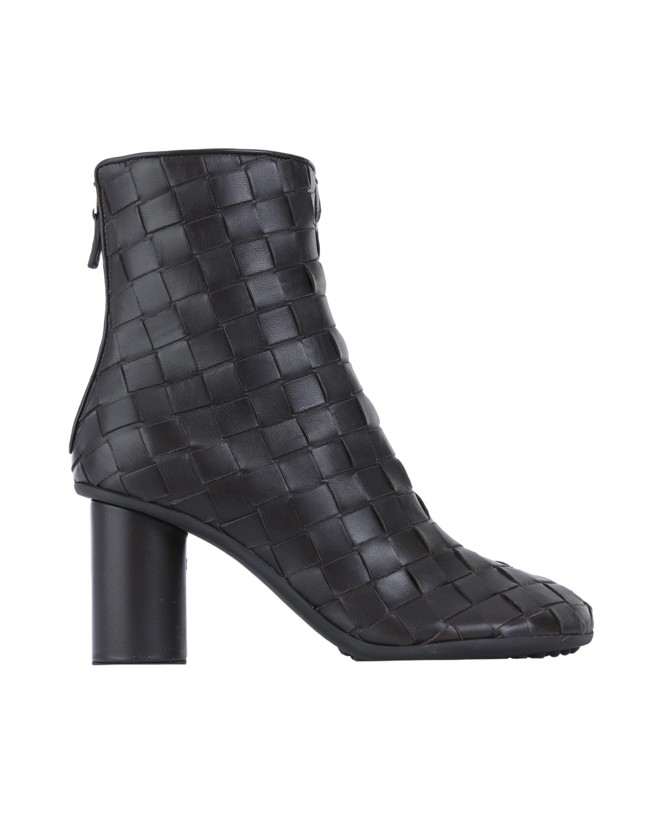 Bottega Veneta Black Leather Atomic Boots - FONDANT