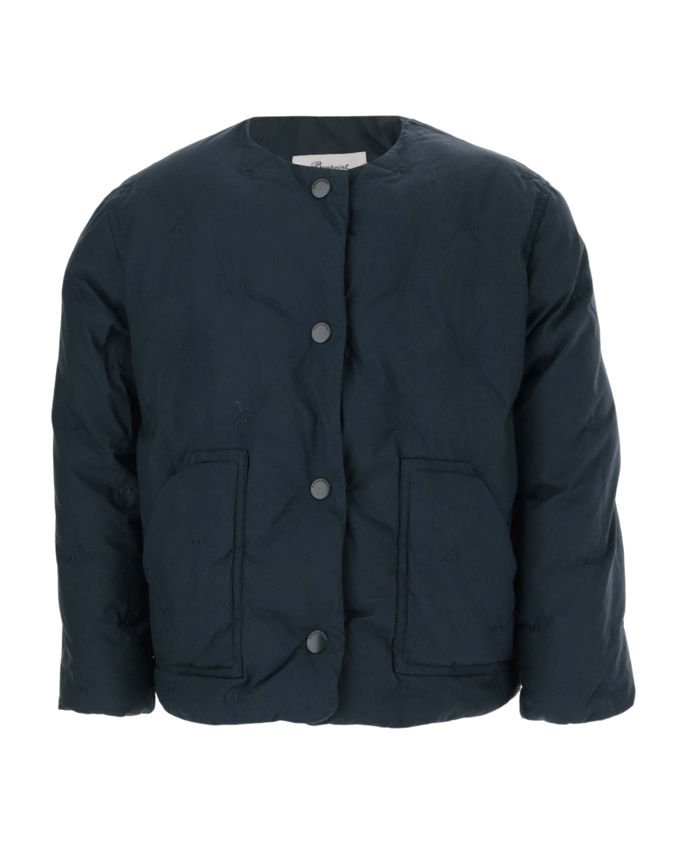 Bonpoint Baila Jacket With Embroidered Logo - PETROLE