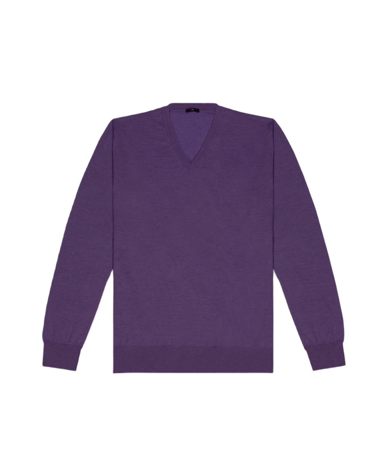 Larusmiani V-neck Sweater Pullman Sweater - Purple