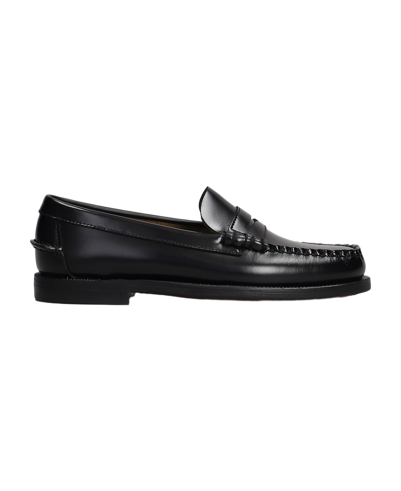 Sebago Classic Dan Loafers In Black Leather - black