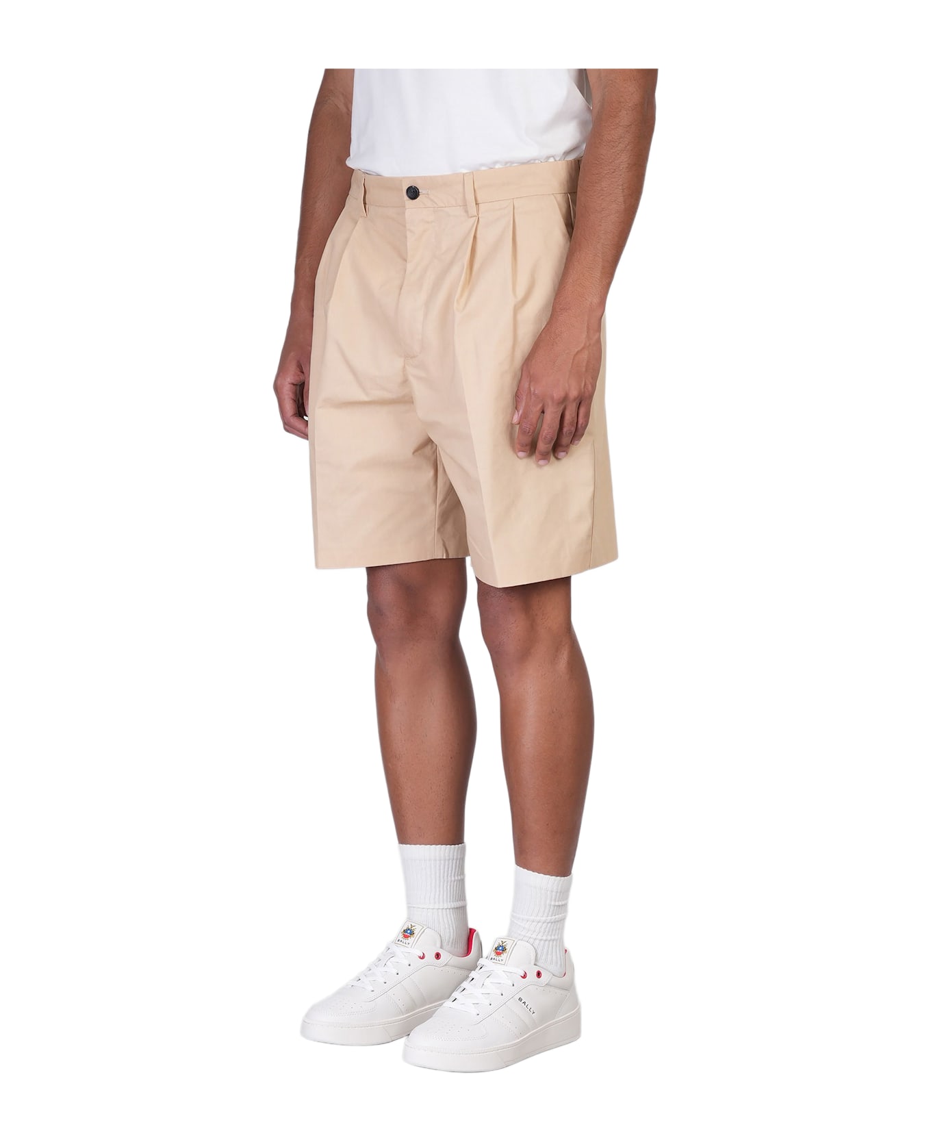 Bally Shorts In Beige Cotton - beige