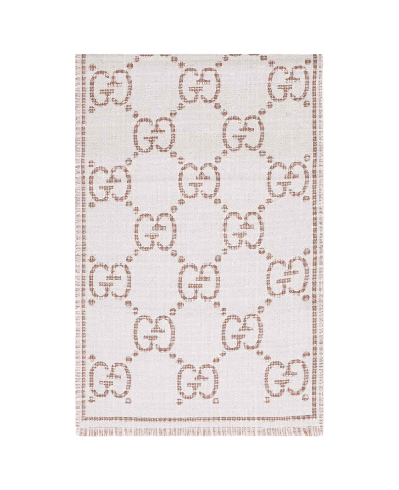 Gucci Lux Sten Mix Scarf - Beige Ivory
