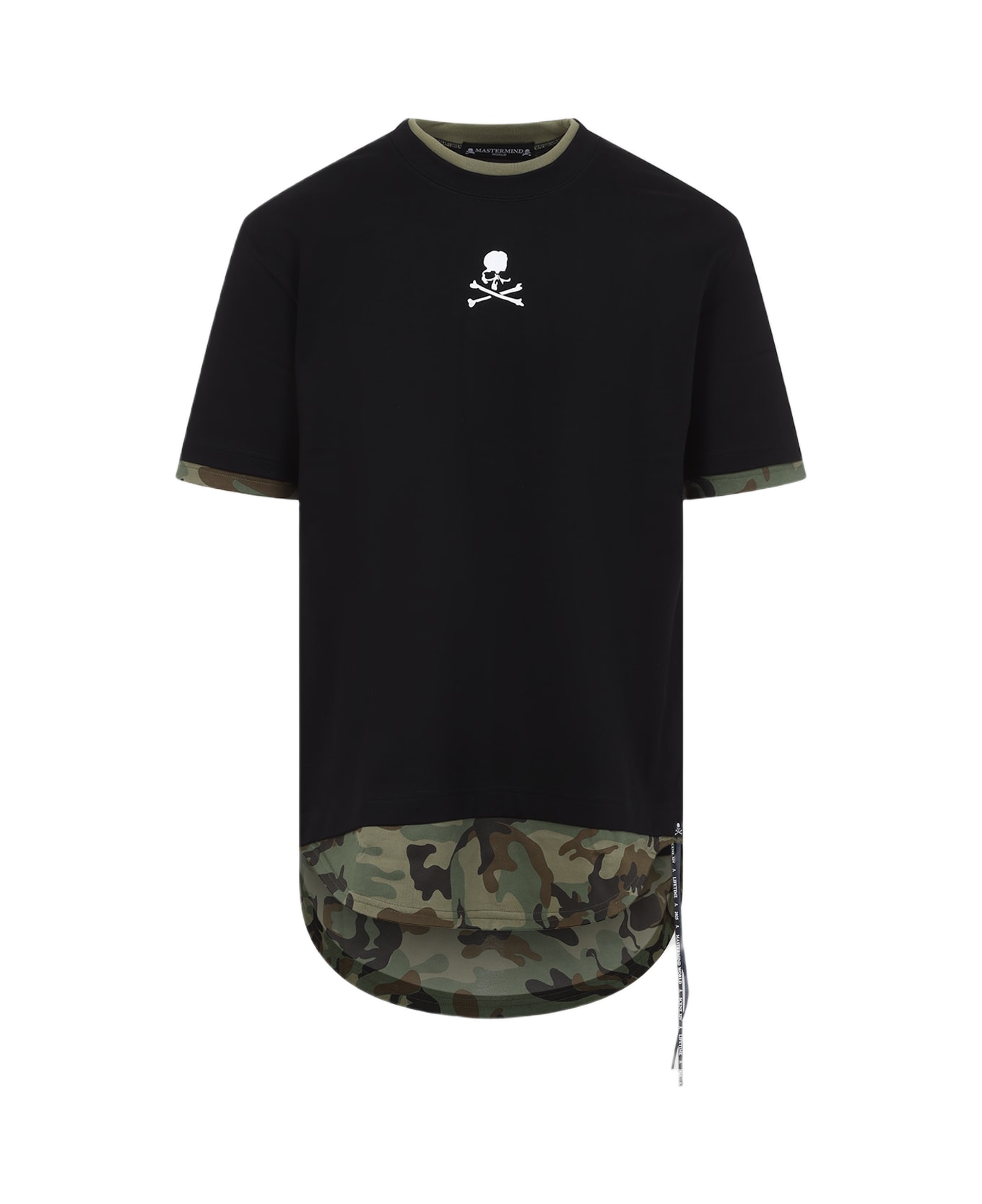 MASTERMIND WORLD Layered Tee - Black Woodland