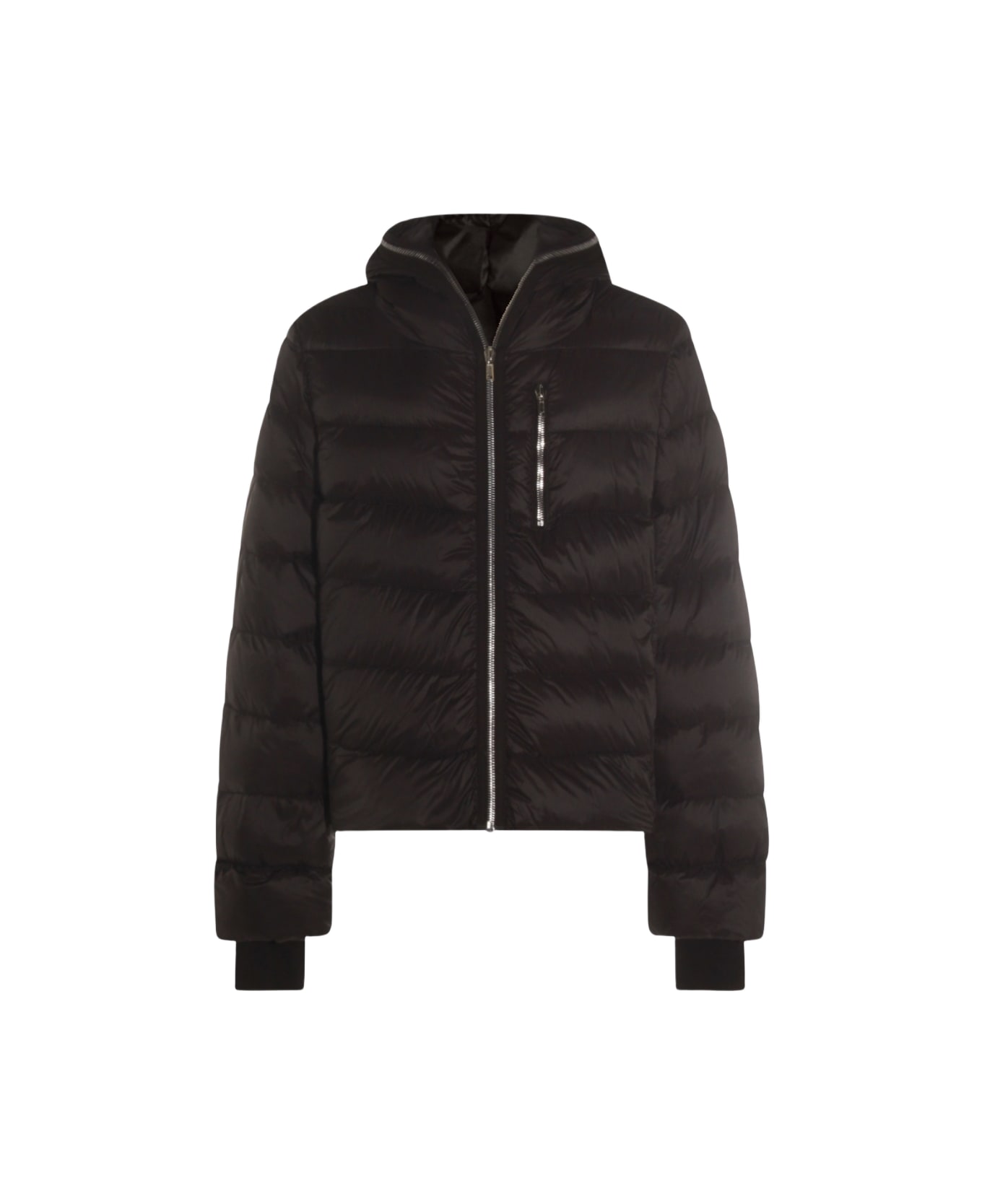 Rick Owens Black Gimp Down Jacket - Black