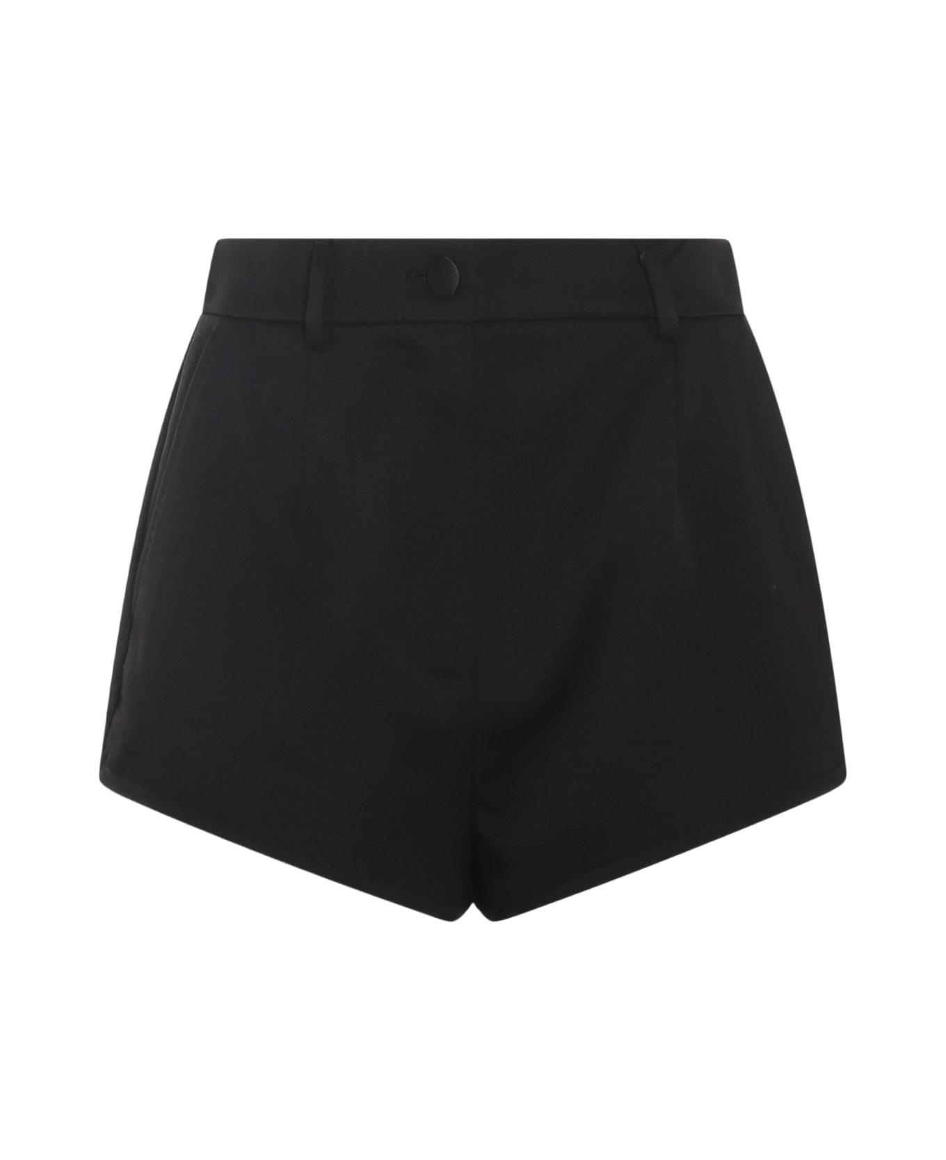 Dolce & Gabbana Black Wool Shorts - Black