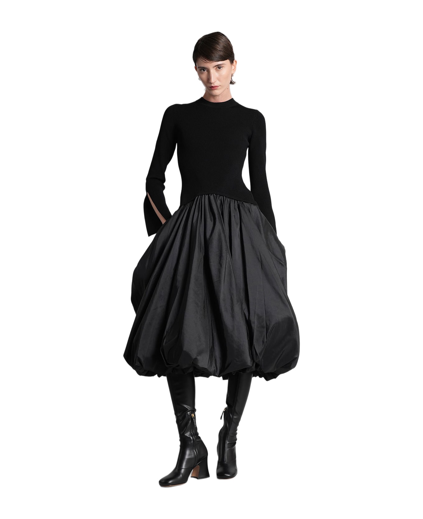 Simkhai Kenlie Long Dress In Black Viscose - Black