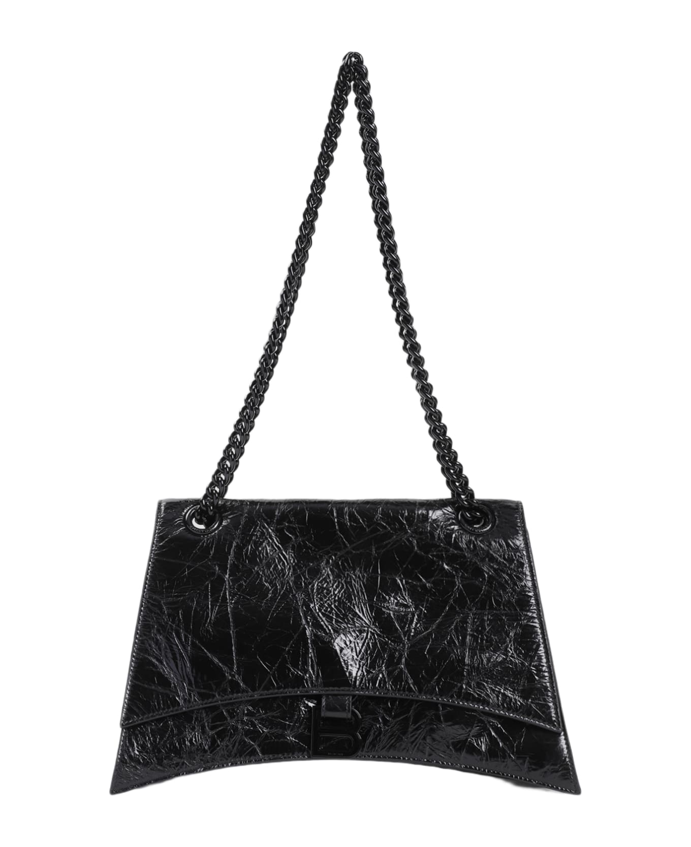 Balenciaga Crush Chain Shoulder Bag - Black