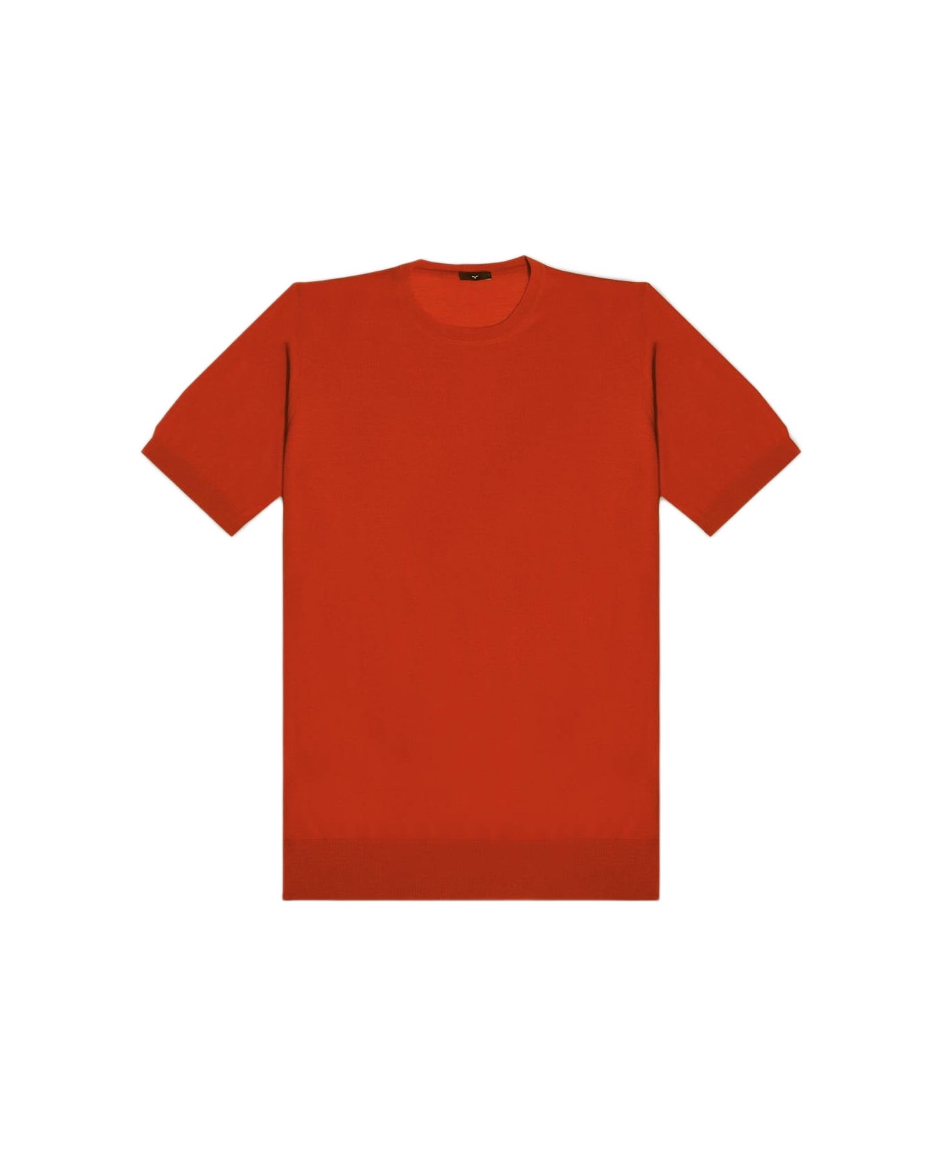 Larusmiani Crewneck Roquebrune T-Shirt - Firebrick