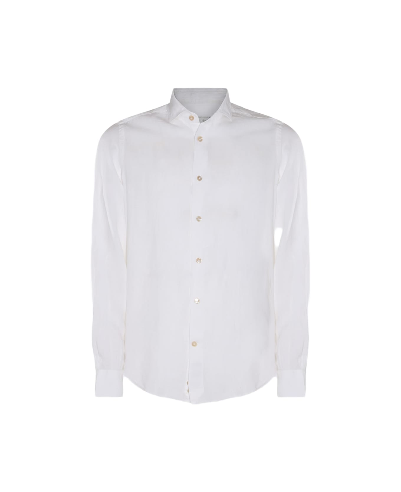 Eleventy White Linen Shirt