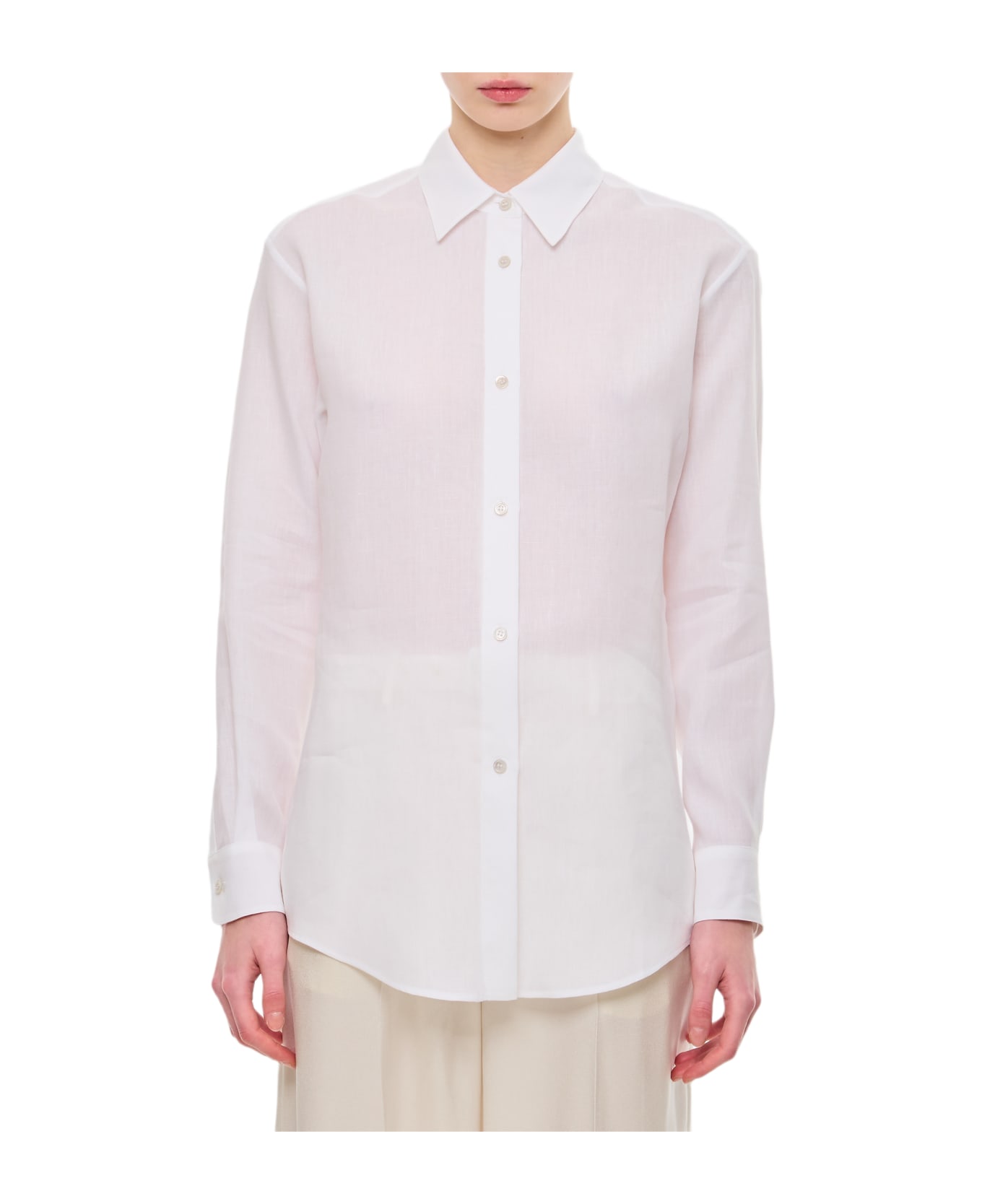 Gabriela Hearst Ferrara Cotton Shirt - White