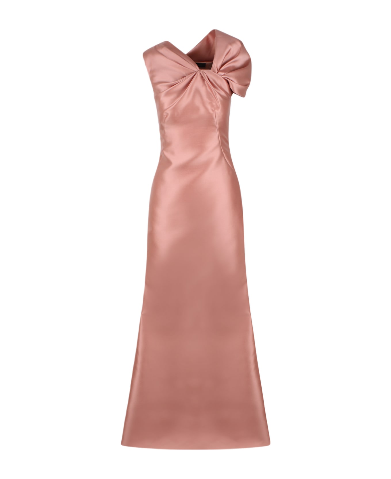 Alberta Ferretti Pink Gathered Detailing Gown - Pink & Purple