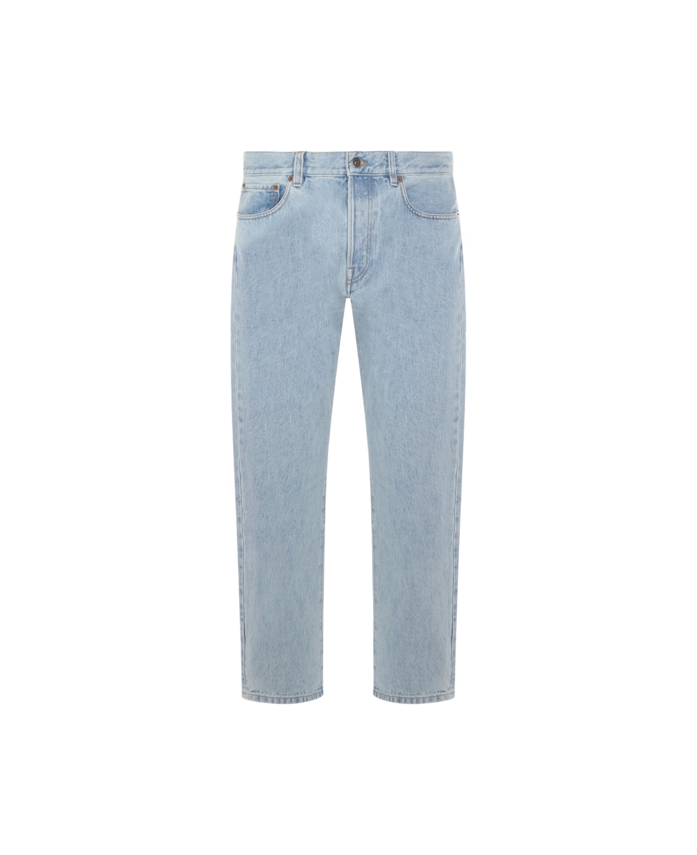 Valentino Light Blue Cotton Jeans - Denim Blu
