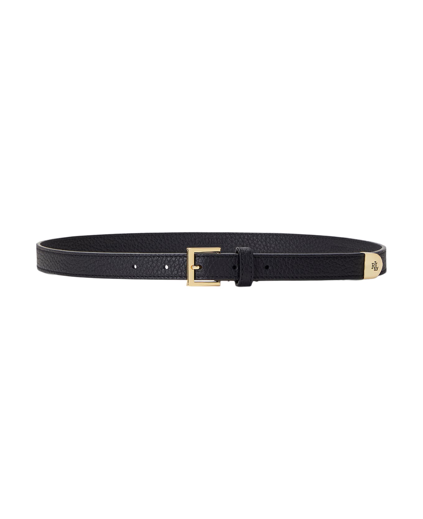 Ralph Lauren Lrl Cap 20 Belt Skinny - Black ベルト