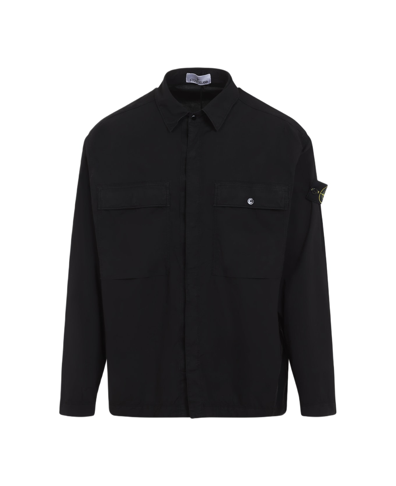 Stone Island Cotton Shirt - Black