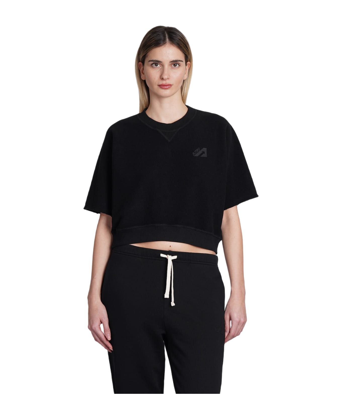 Autry Sweatshirt In Black Cotton - black