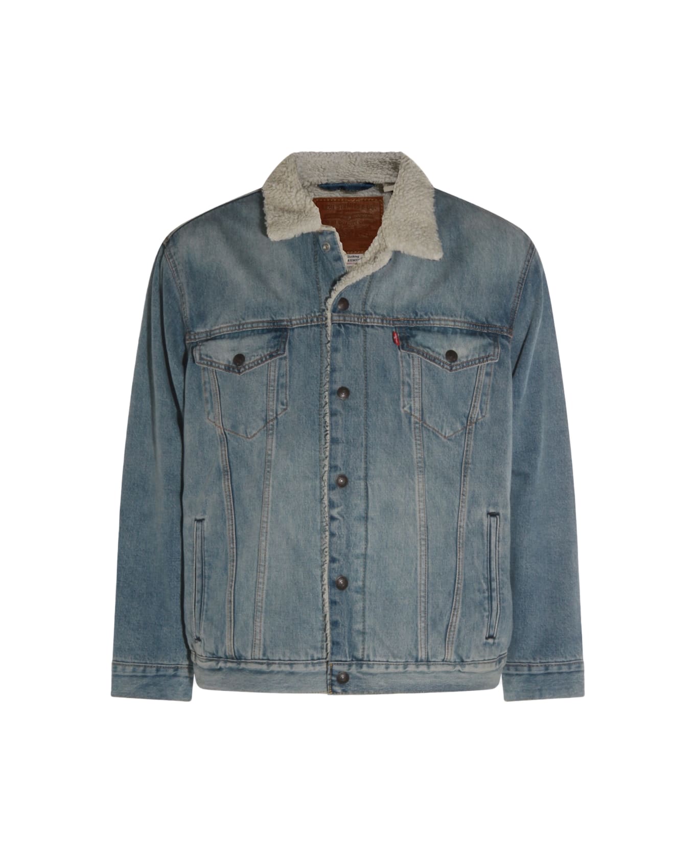 Levi
s Blue Cotton Denim Jacket - Kentucky Blue Sherpa