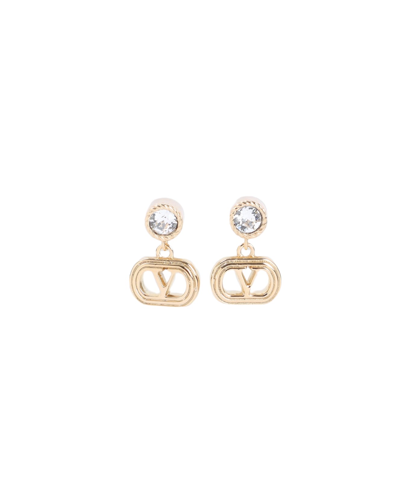 Valentino Garavani Ovalette Earrings - Mn Oro Crystal